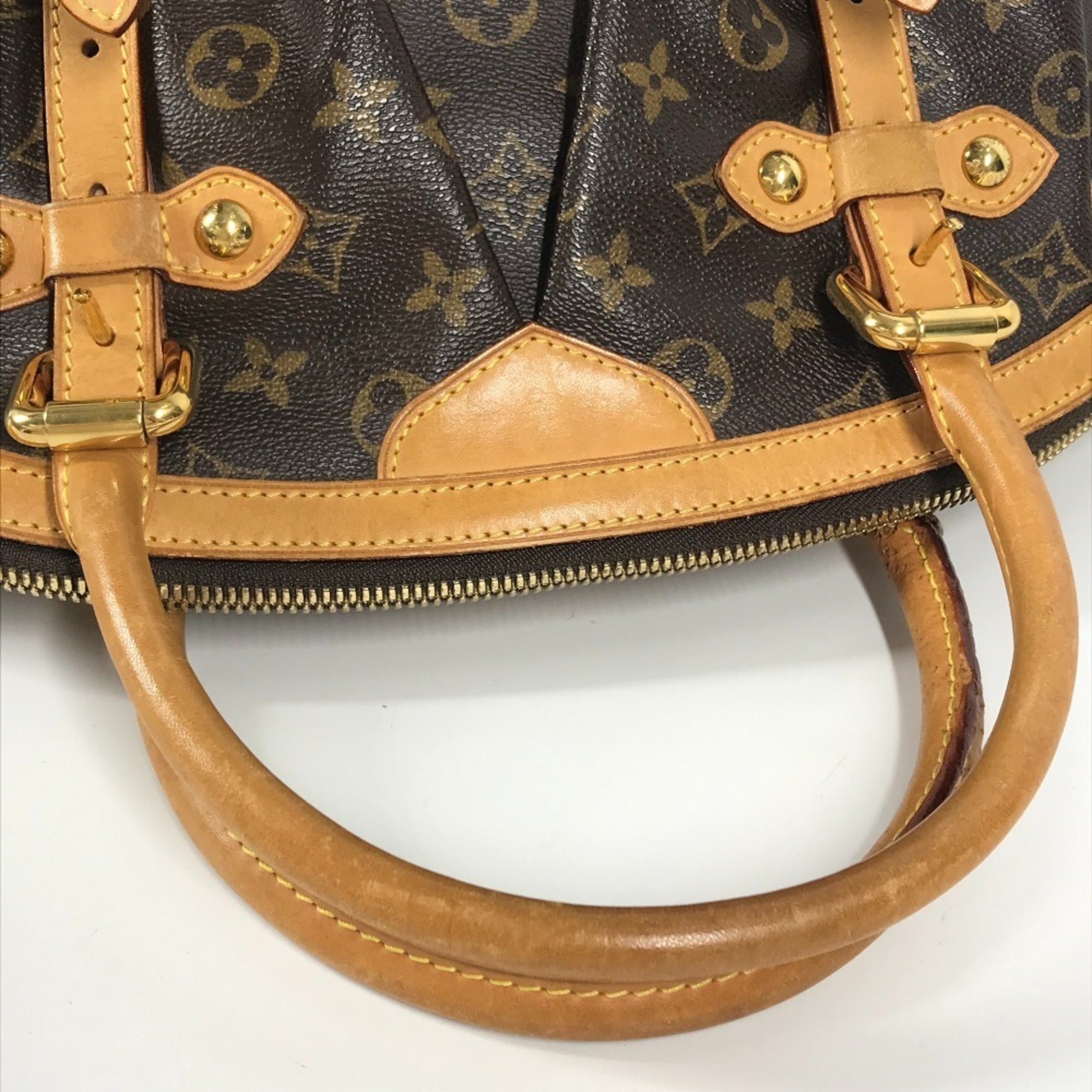 Louis Vuitton Brown Monogram Canvas Shoulder Bag Tote Bag (Pre-Owned)