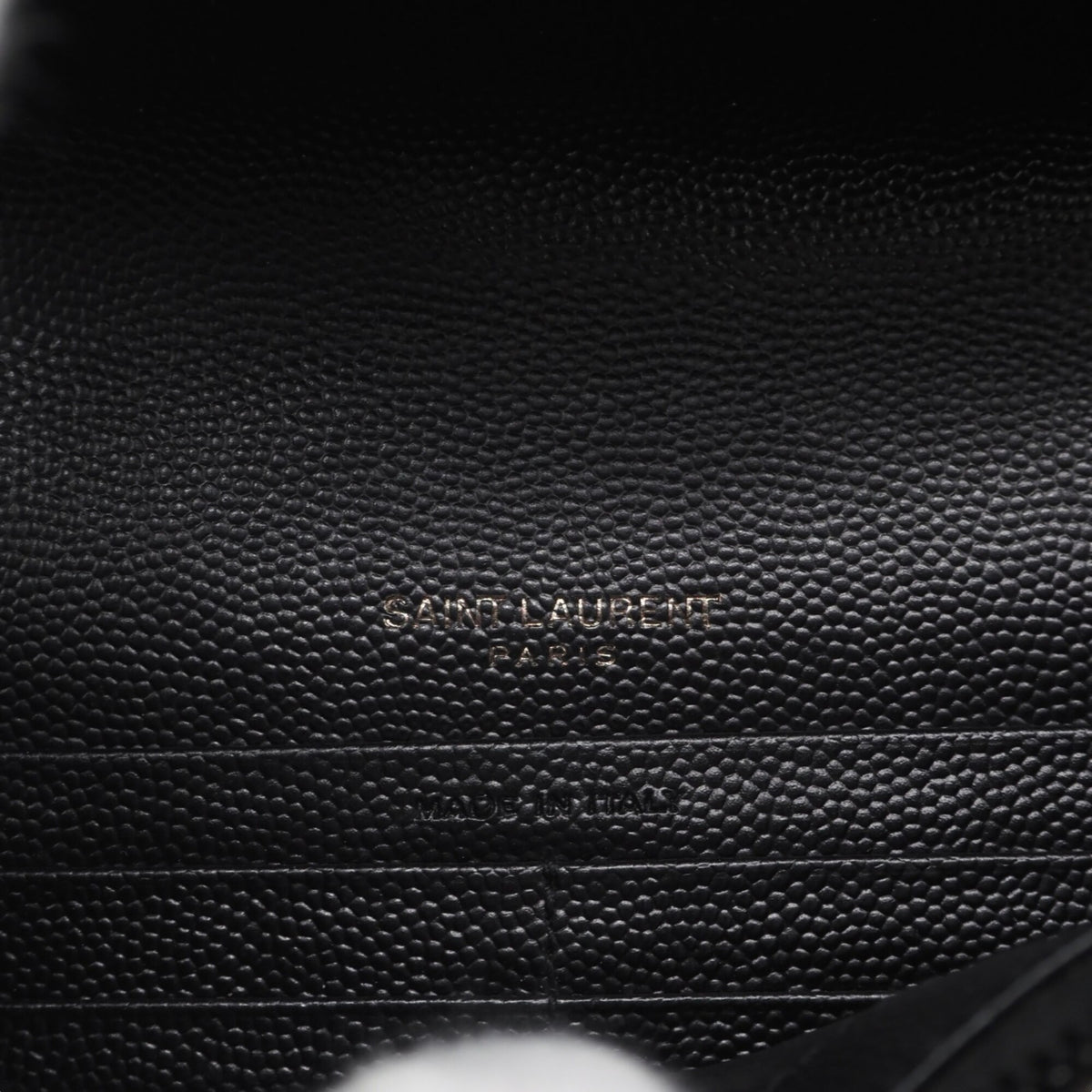 Yves Saint Laurent Cassandre Black Leather Shoulder Bag (Pre-Owned)