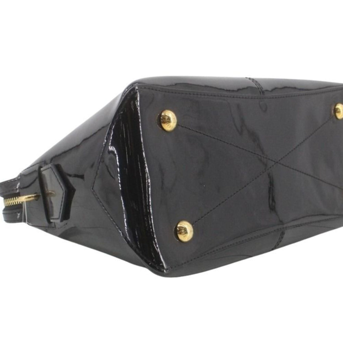 Louis Vuitton Black Noir Monogram Vernis Handbag Shoulder Bag (Pre-Owned)