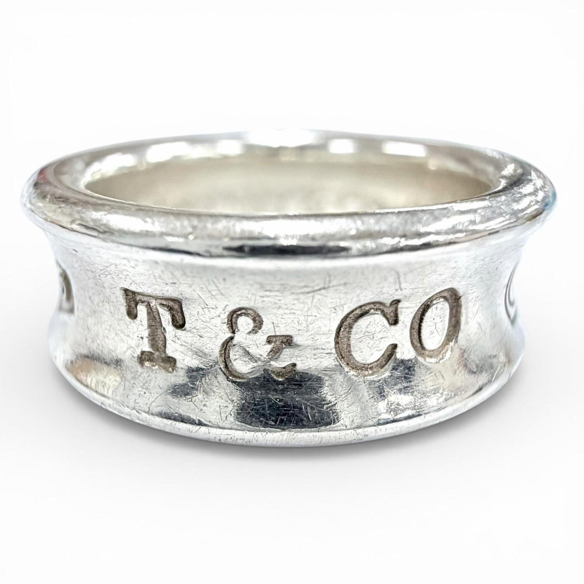 Tiffany Silver Silver 925 Band Ring (Pre-Owned)