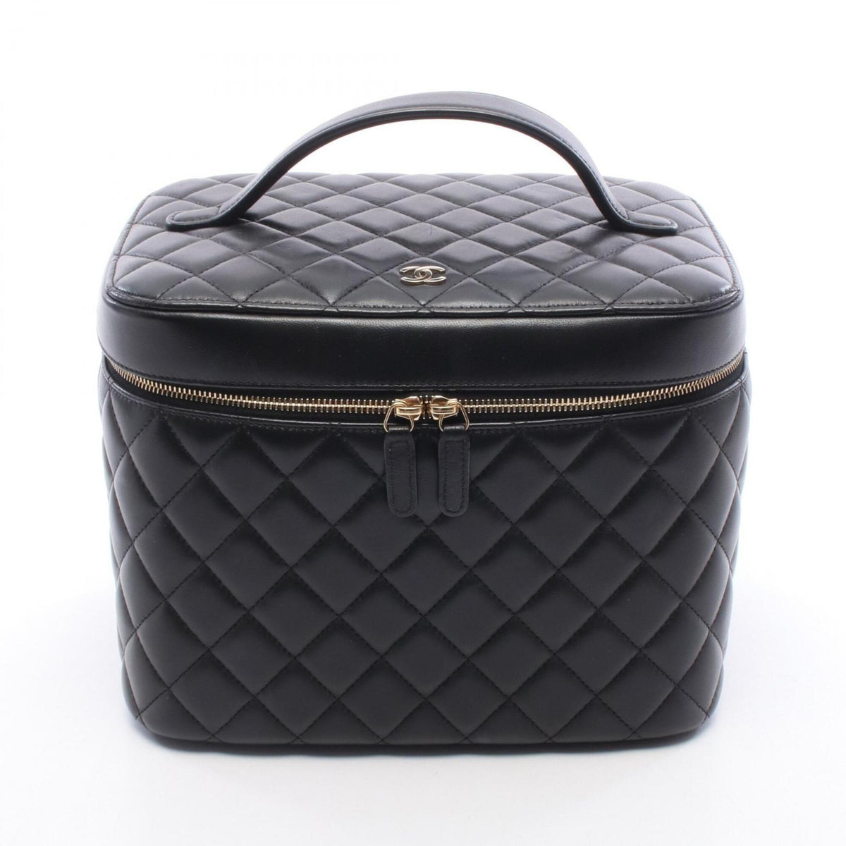 Chanel Black Leather Handbag (Pre-Owned)