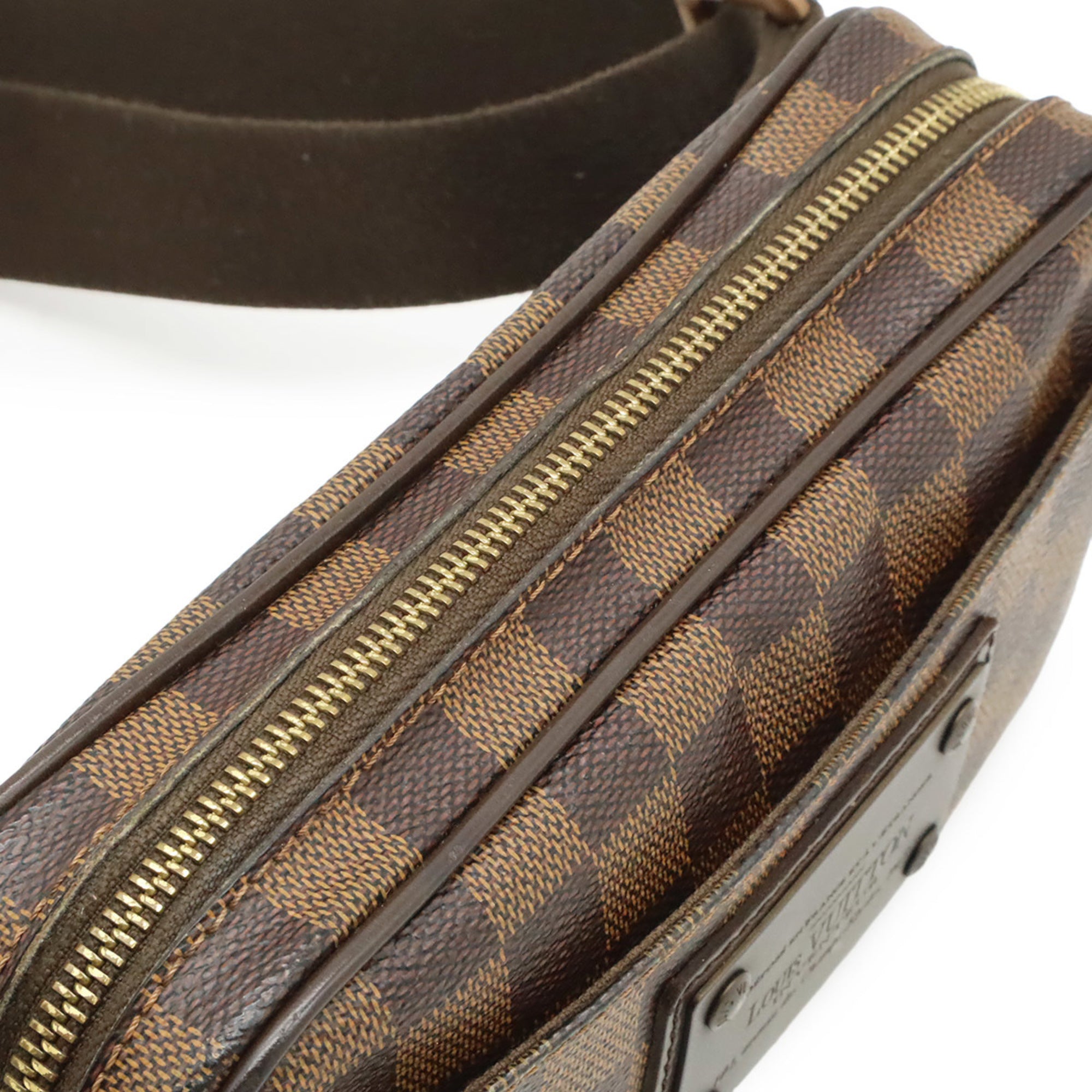 Louis Vuitton Brown Damier Canvas Pvc Sling Bag (Pre-Owned)