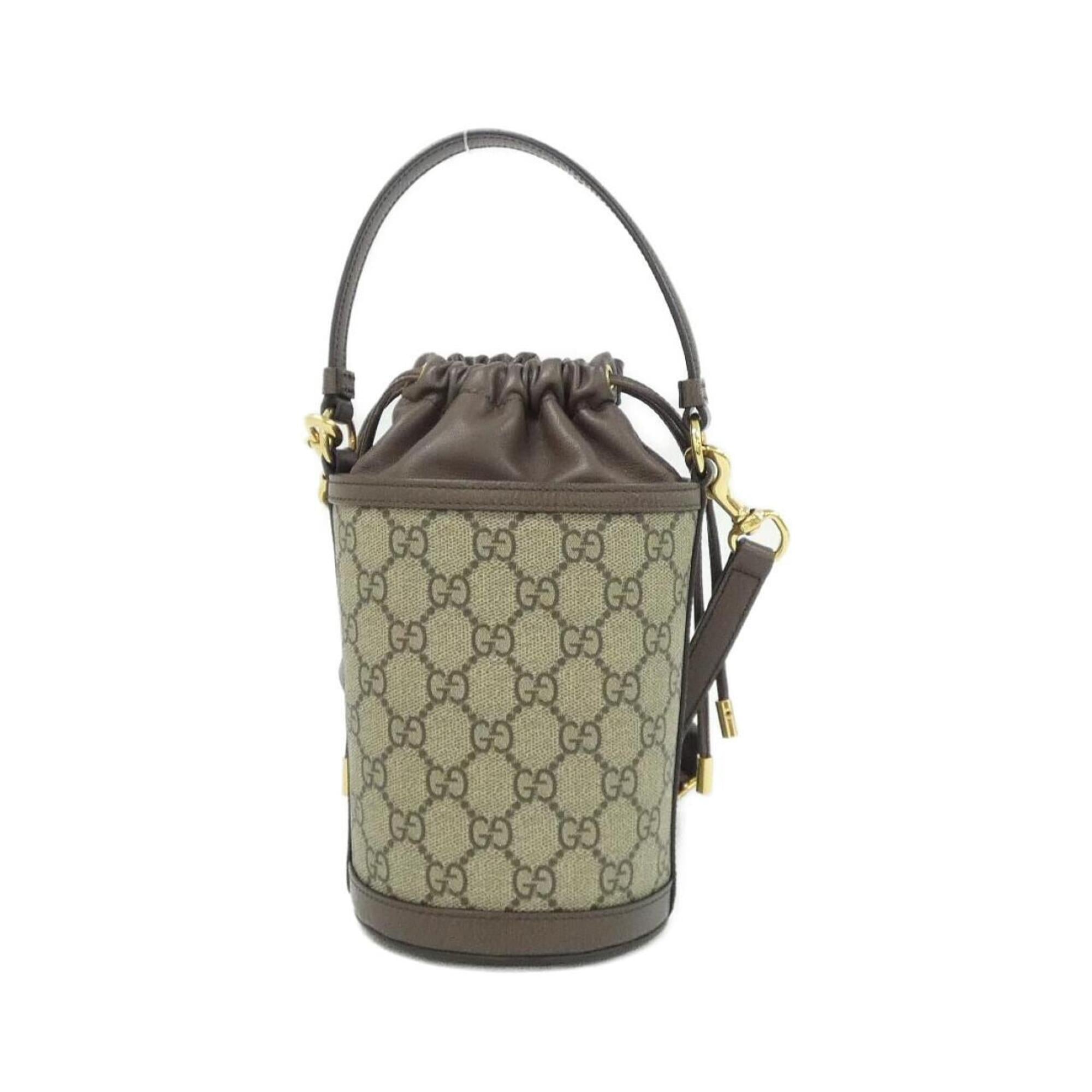 Gucci Beige Brown Gg Supreme Handbag (Pre-Owned)
