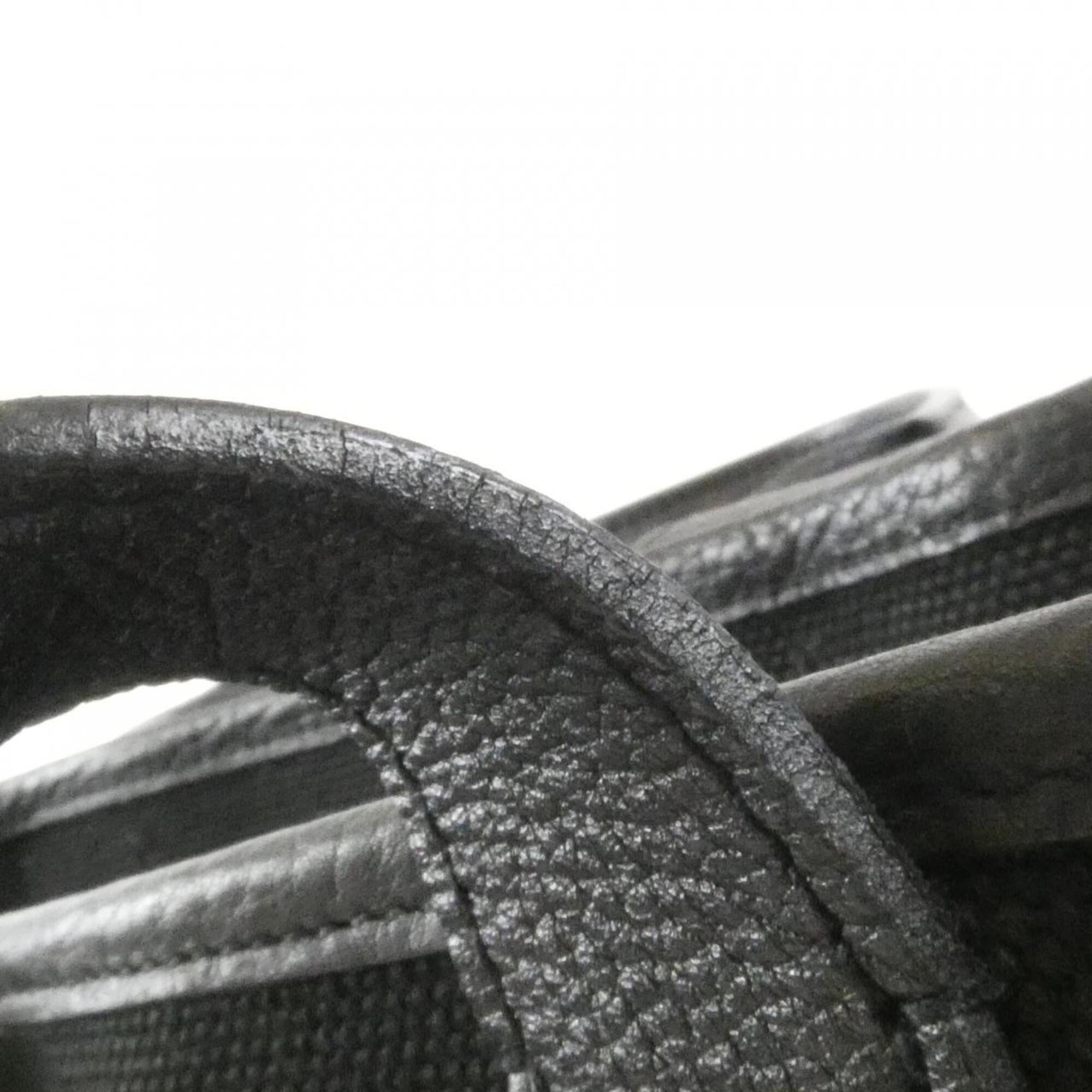 Hermes Black Canvas Negonda Leather Handbag (Pre-Owned)