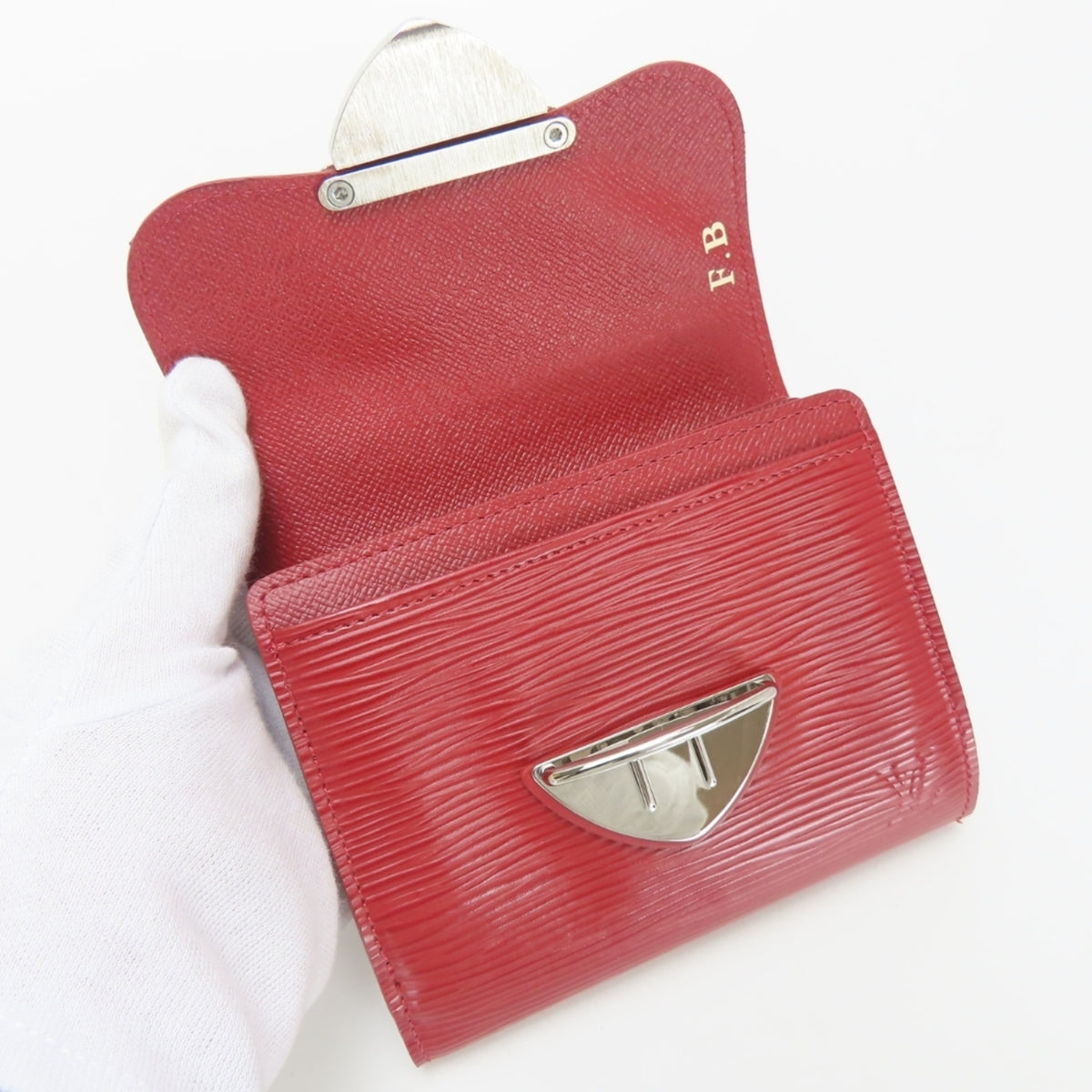 Louis Vuitton Ruby Epi Leather Wallet (Tri-Fold) (Pre-Owned)