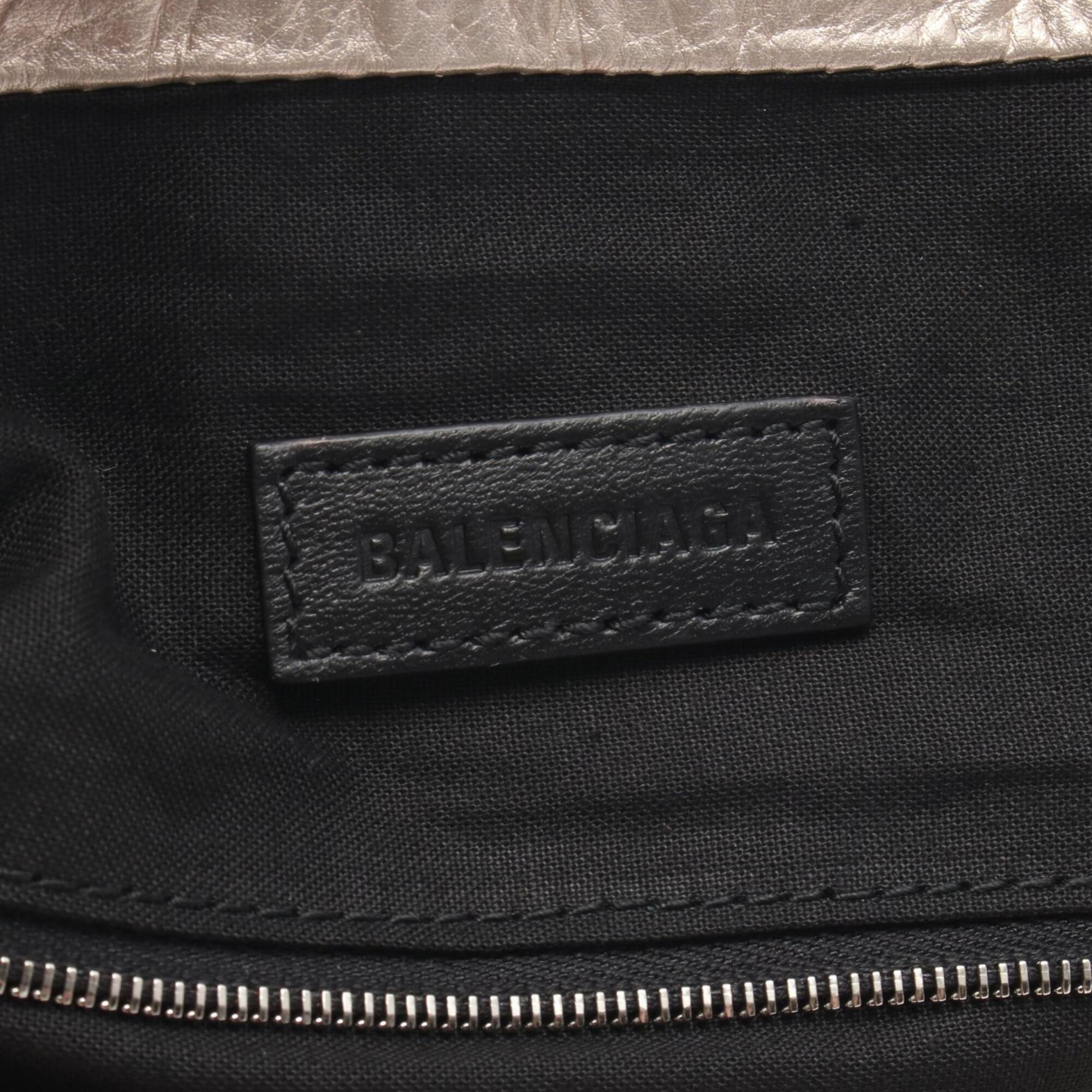 Balenciaga Gold Leather Handbag Tote Bag (Pre-Owned)