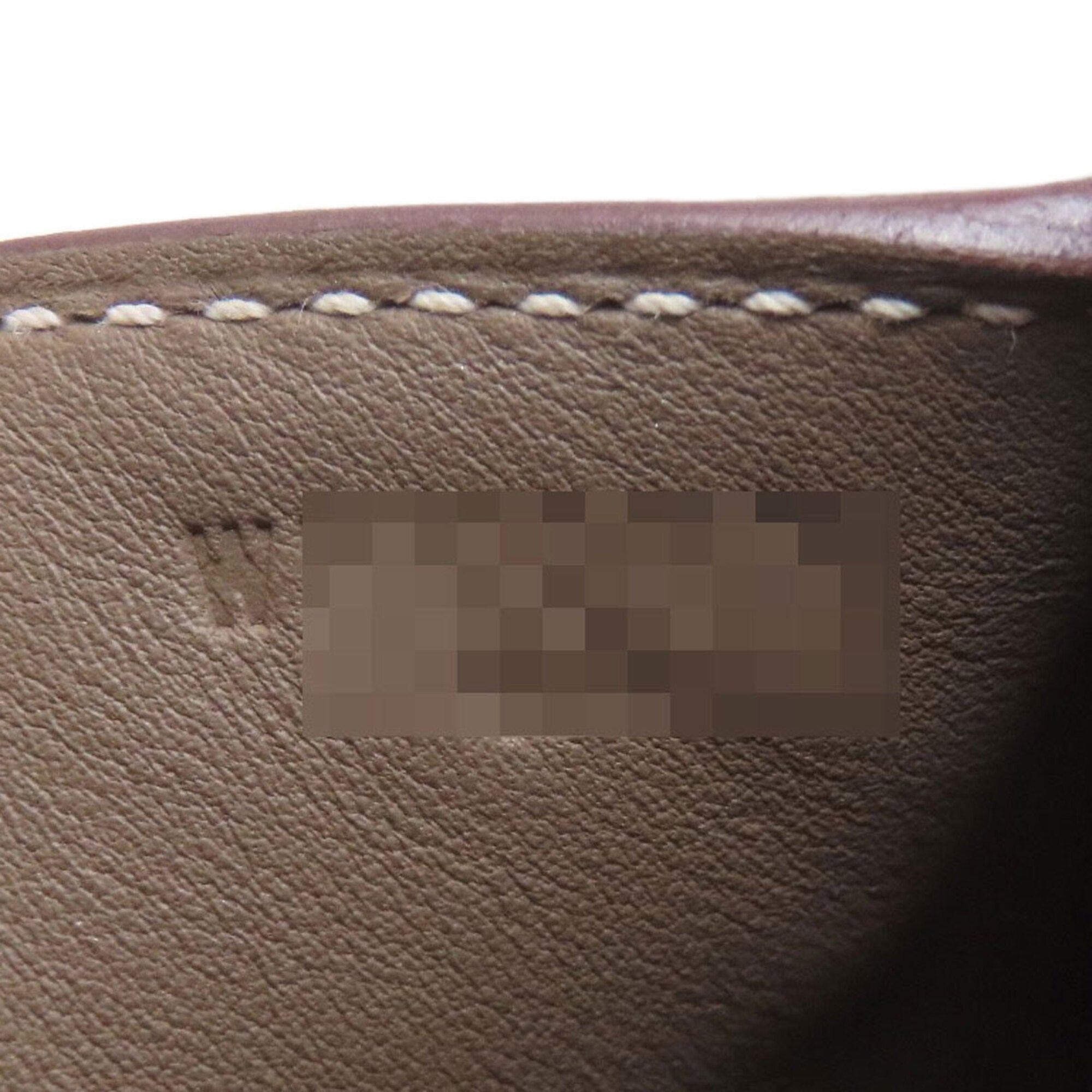 Hermes Lindy Etoupe Gray Taurillon Clemence Leather Handbag (Pre-Owned)