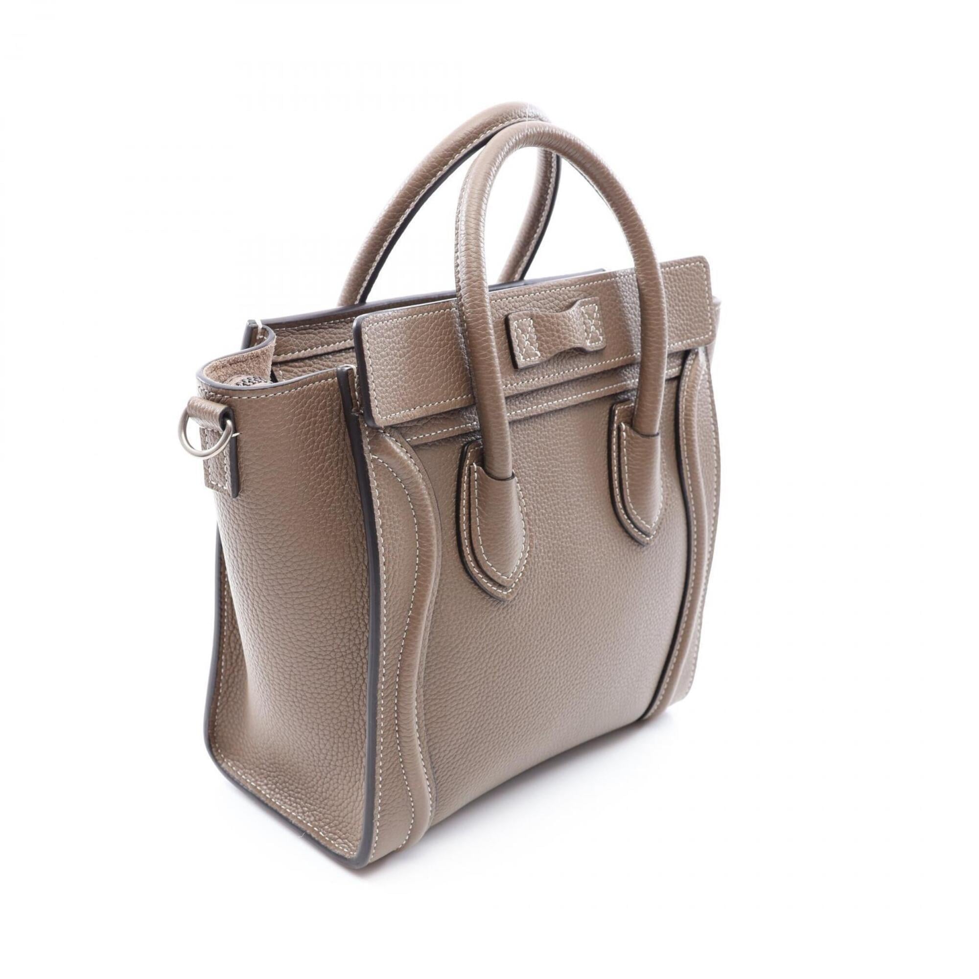 Celine Gray Leather Handbag (Pre-Owned)