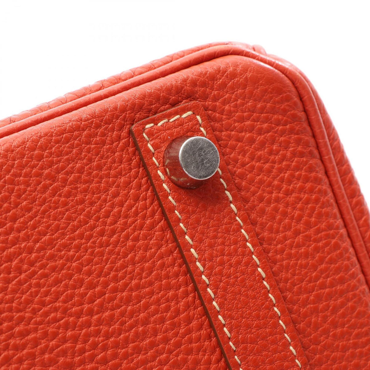 Hermes Red Color Sanguine Togo Leather Handbag (Pre-Owned)