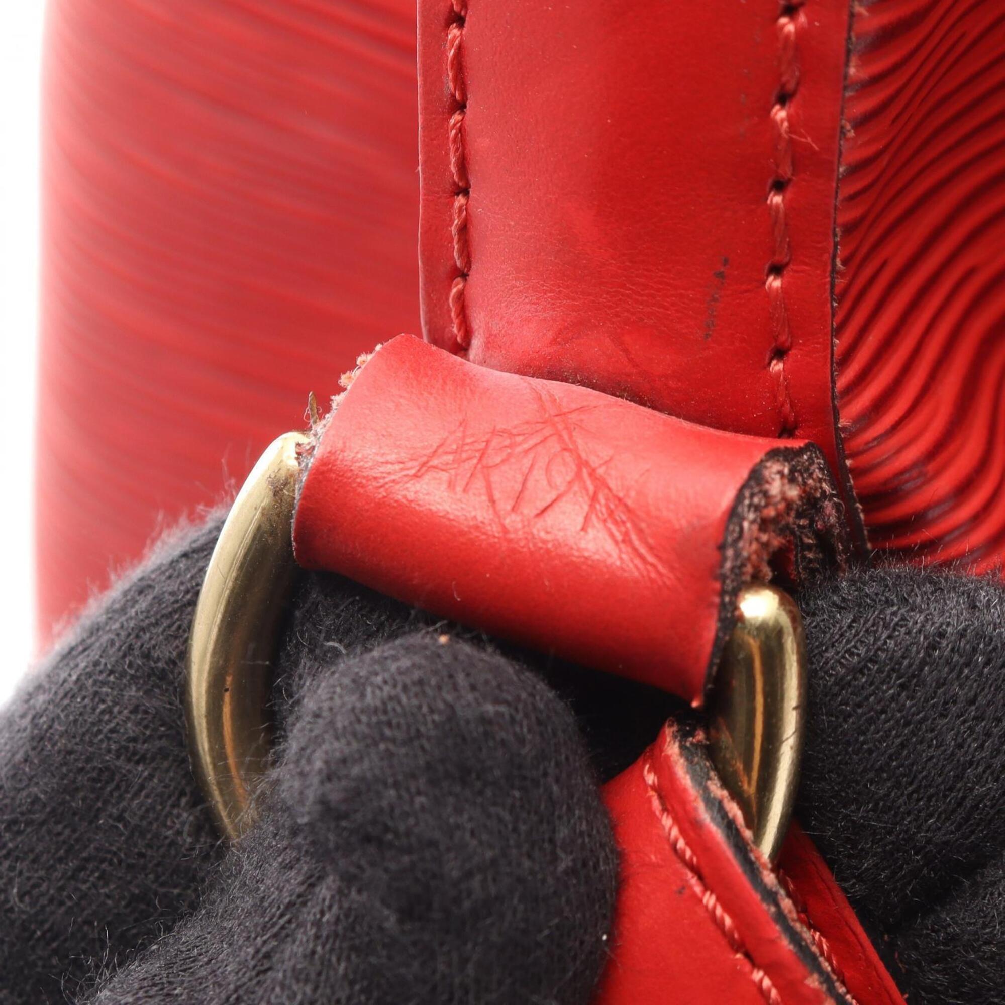 Louis Vuitton Red Color Leather Handbag Shoulder Bag (Pre-Owned)