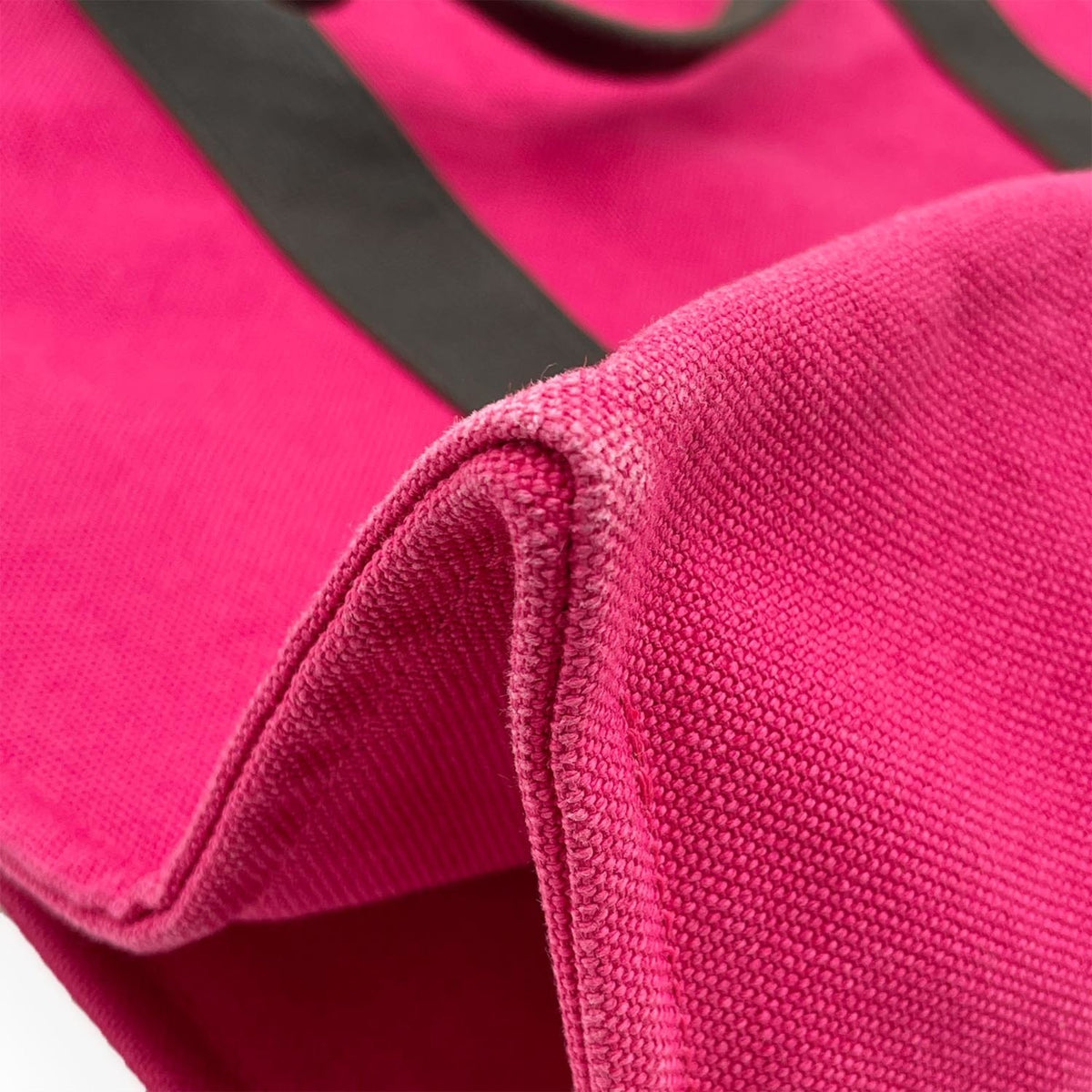 Hermes Brown Pink Canvas Tote Bag (Pre-Owned)