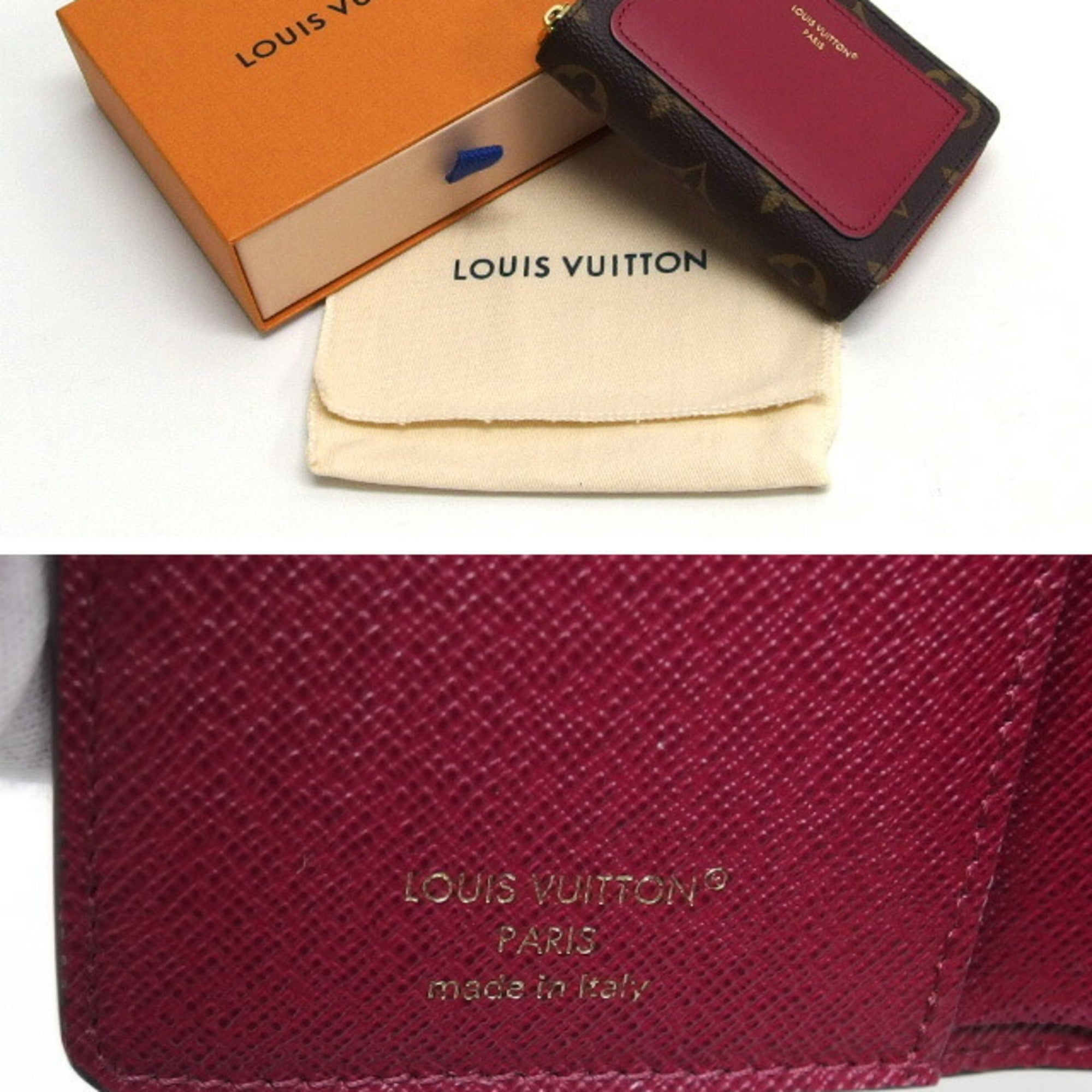 Louis Vuitton Fuchsia Pink Monogram Leather Wallet (Bi-Fold) (Pre-Owned)
