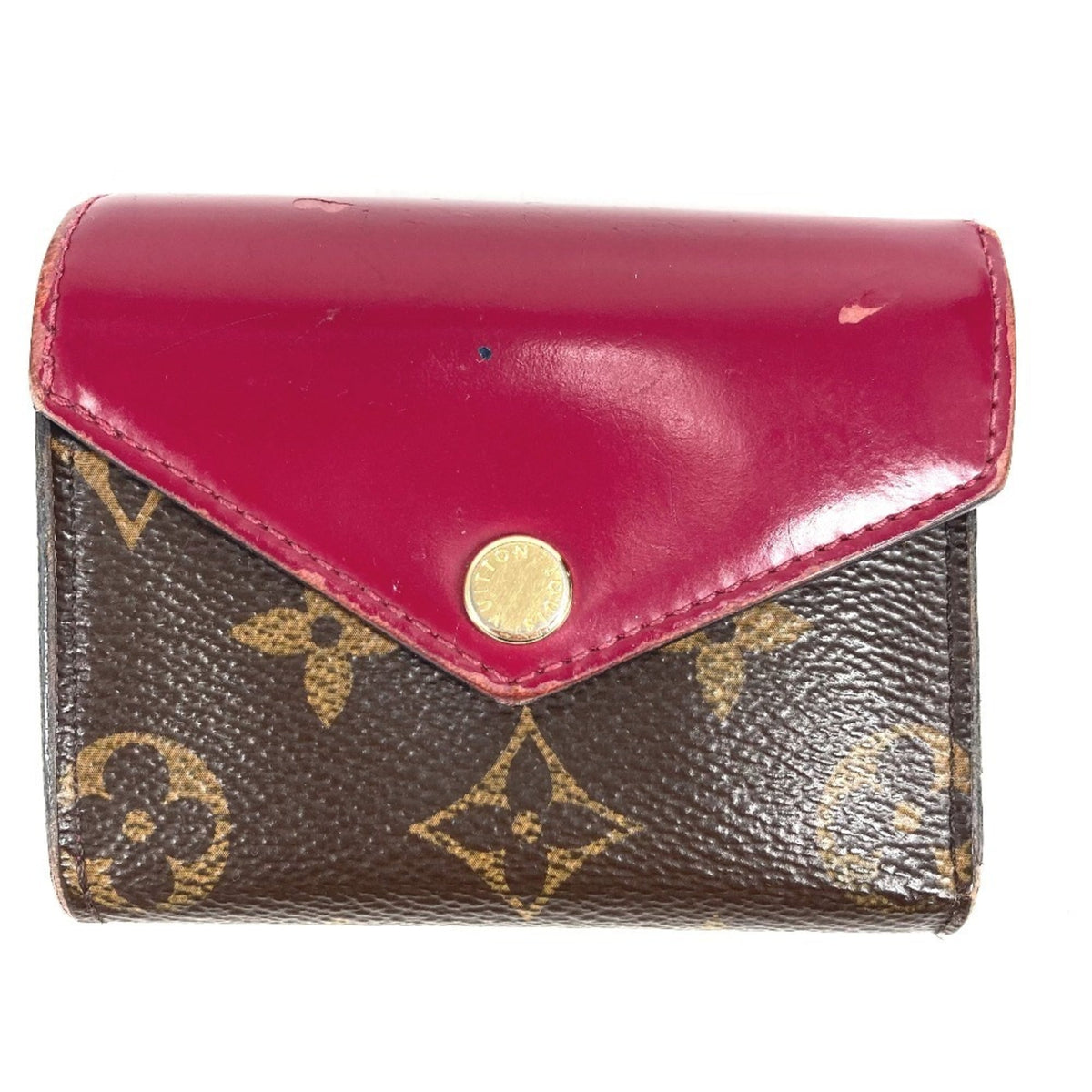 Louis Vuitton Brown Monogram Wallet (Tri-Fold) (Pre-Owned)