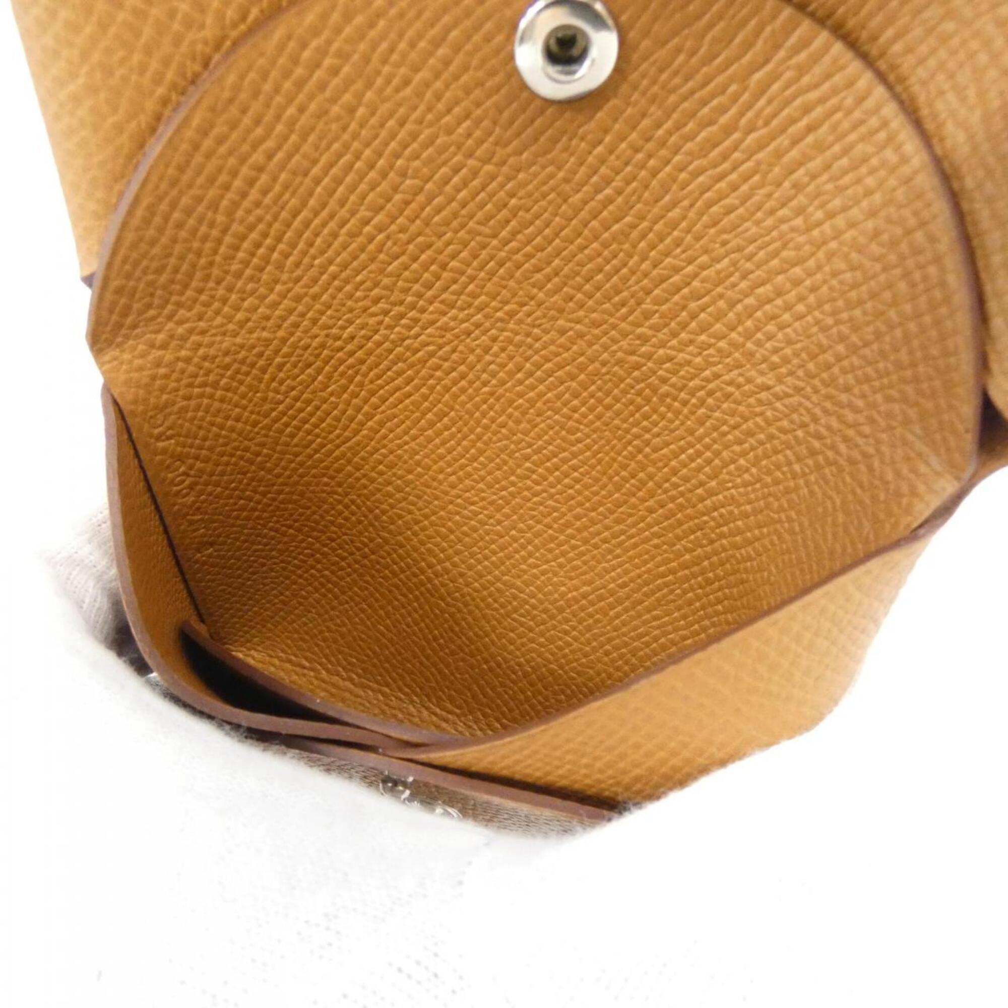 Hermes Gold Epsom Leather Coin Purse/Coin Case (Pre-Owned)