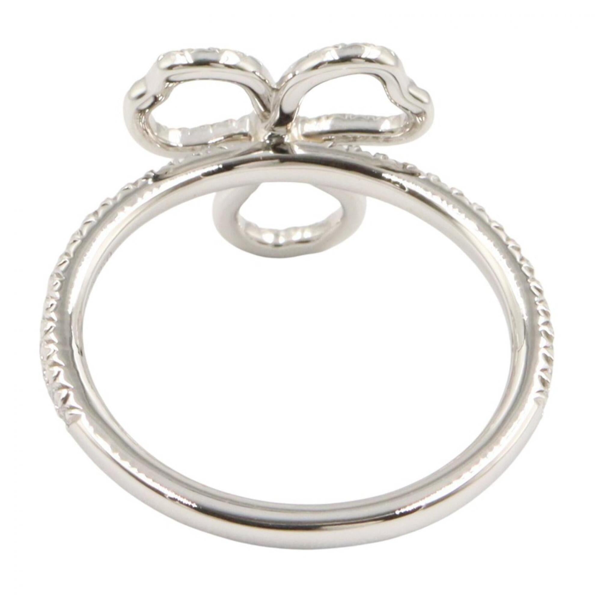 Tiffany Silver Clear Platinum 950 Band Ring (Pre-Owned)