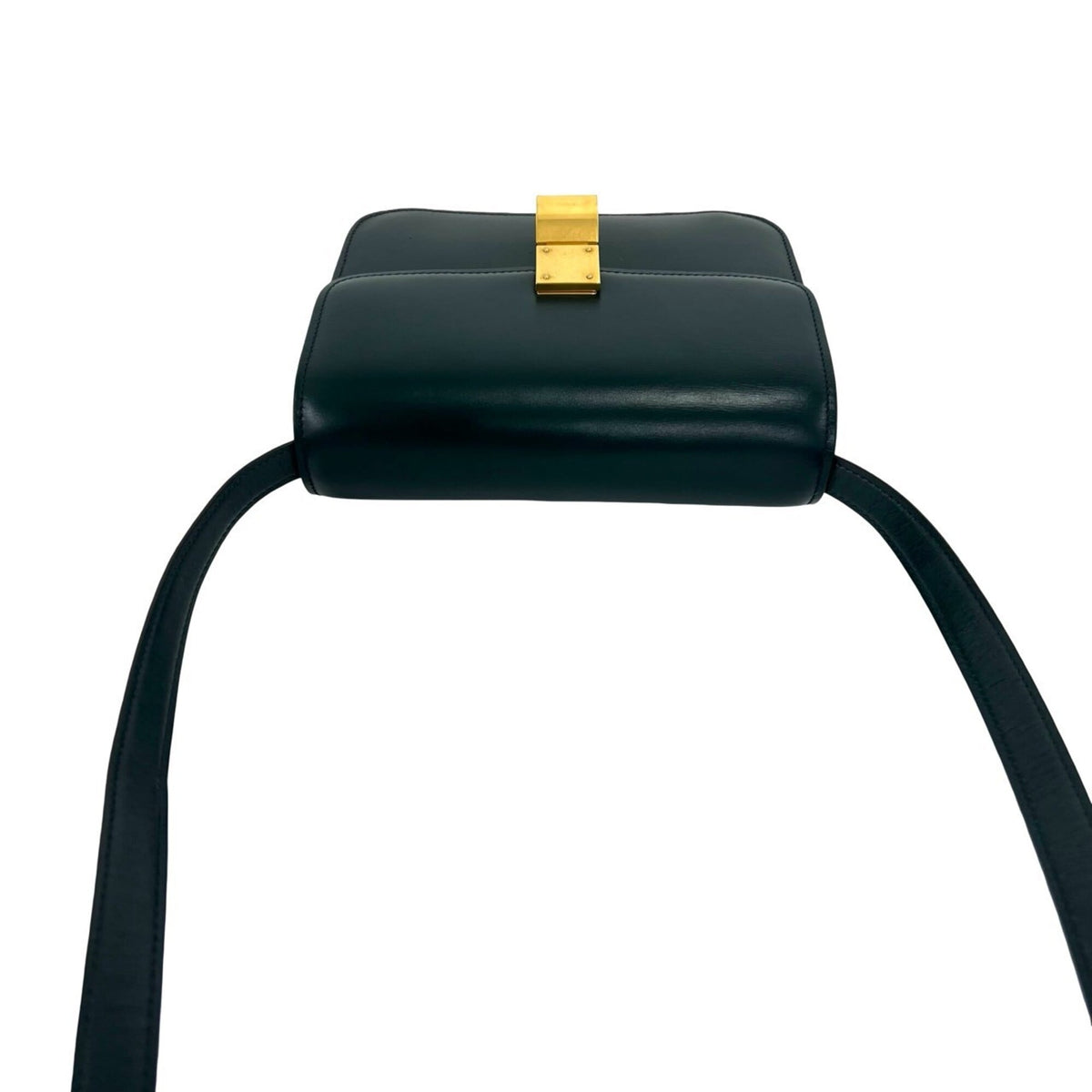 Celine Green Leather Pochette Shoulder Bag (Pre-Owned)
