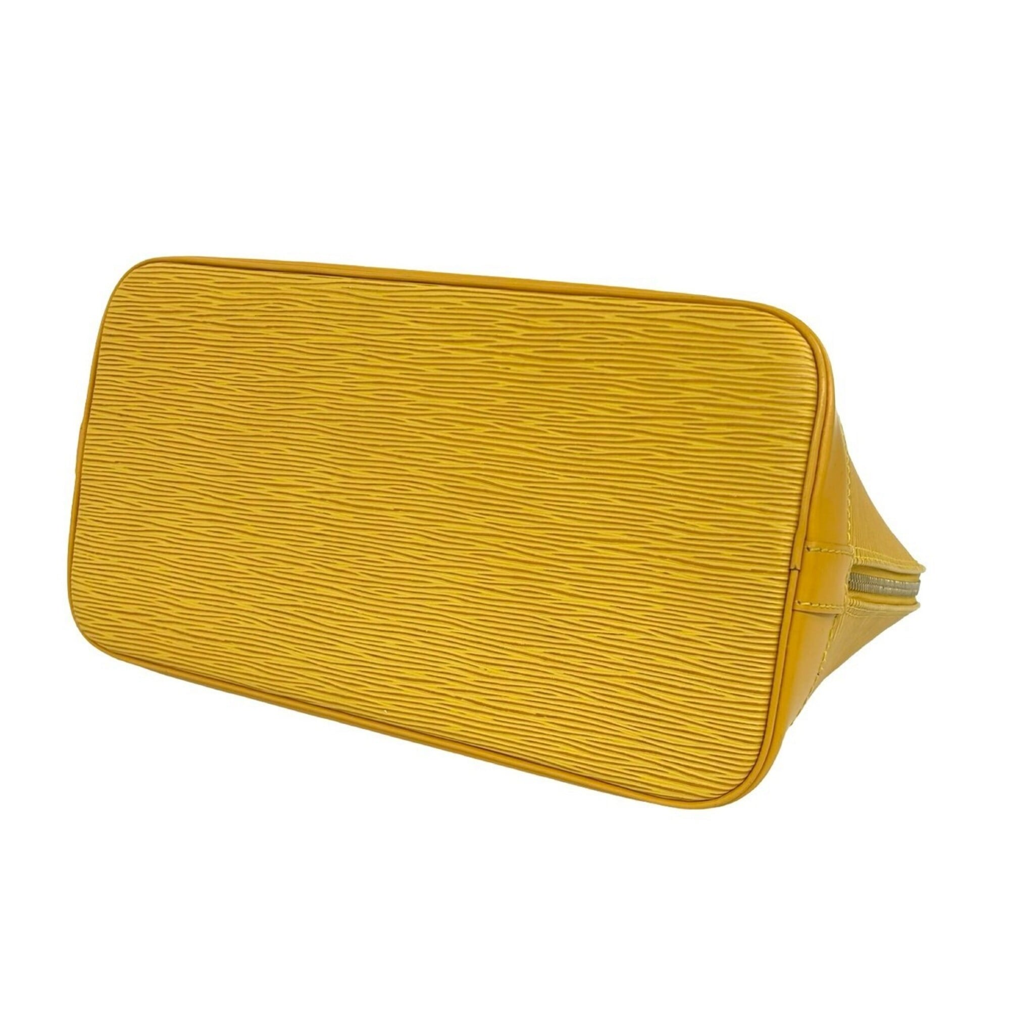 Louis Vuitton Yellow Leather Boston Bag Handbag (Pre-Owned)