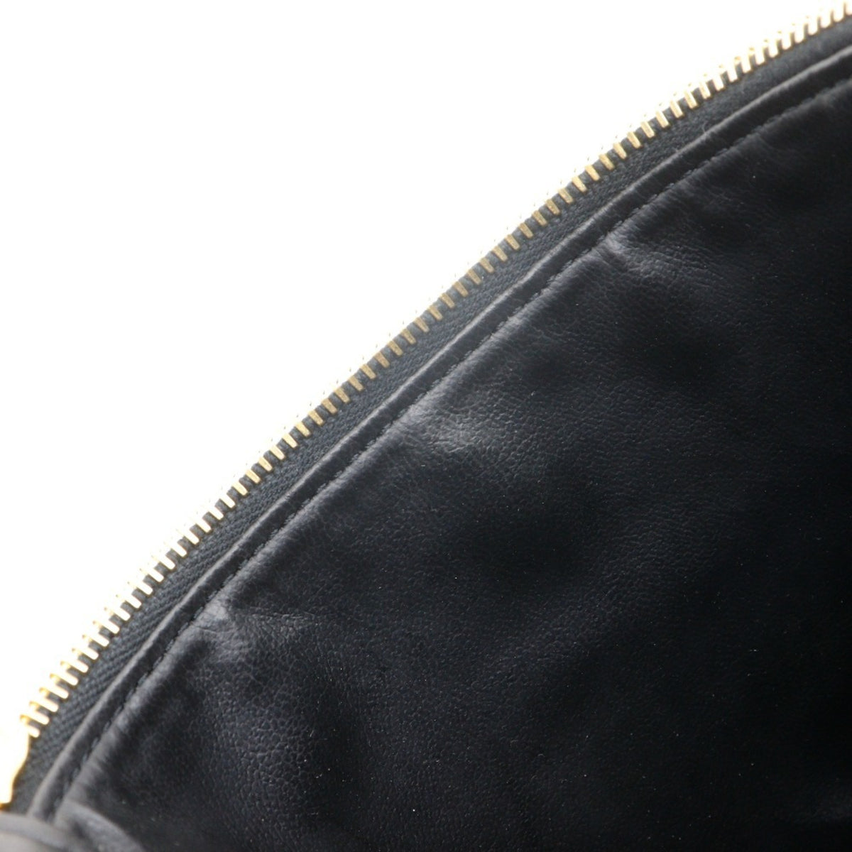 Chanel Black Grained Calfskin Handbag Pouch (Pre-Owned)