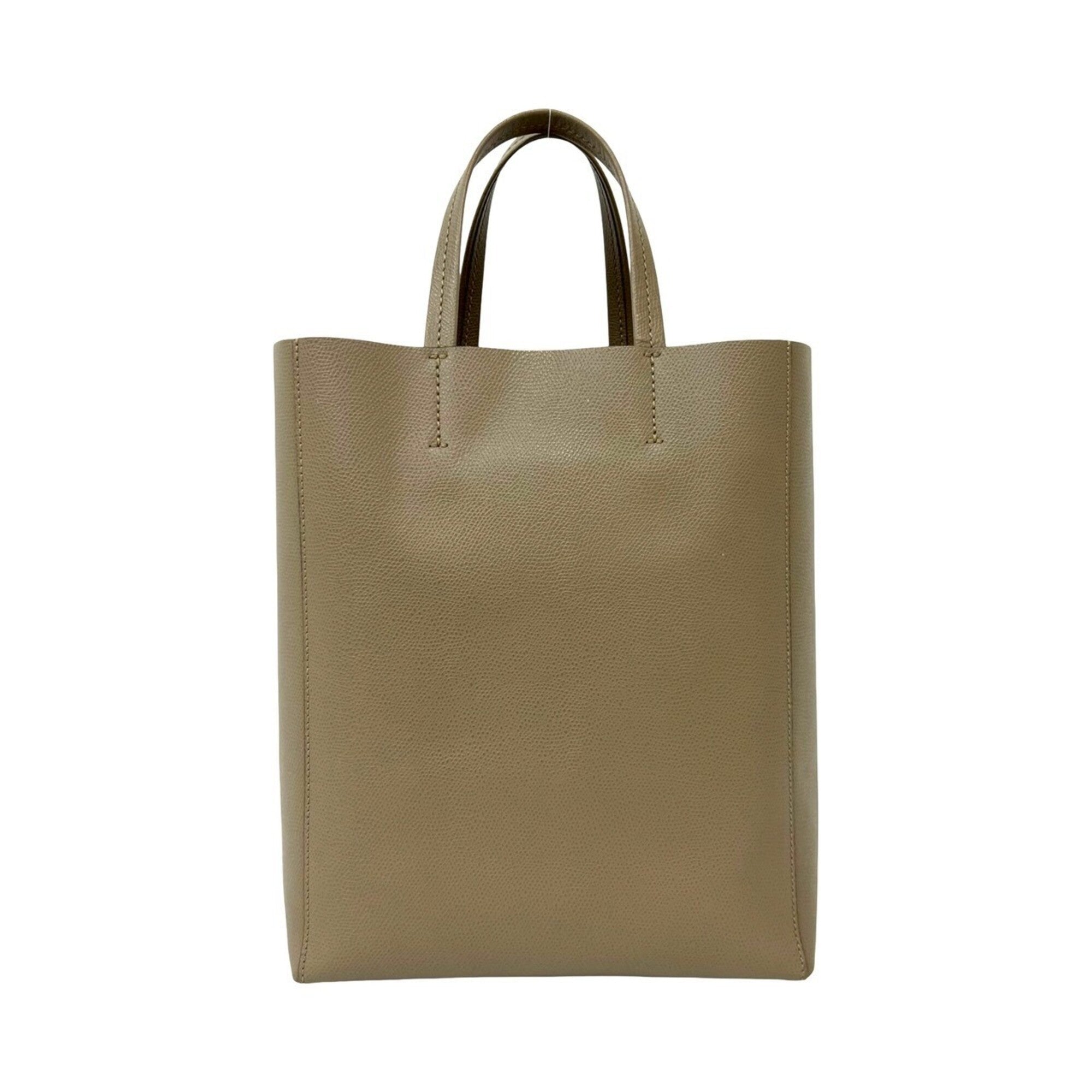 Celine Beige Leather Handbag Shoulder Bag (Pre-Owned)