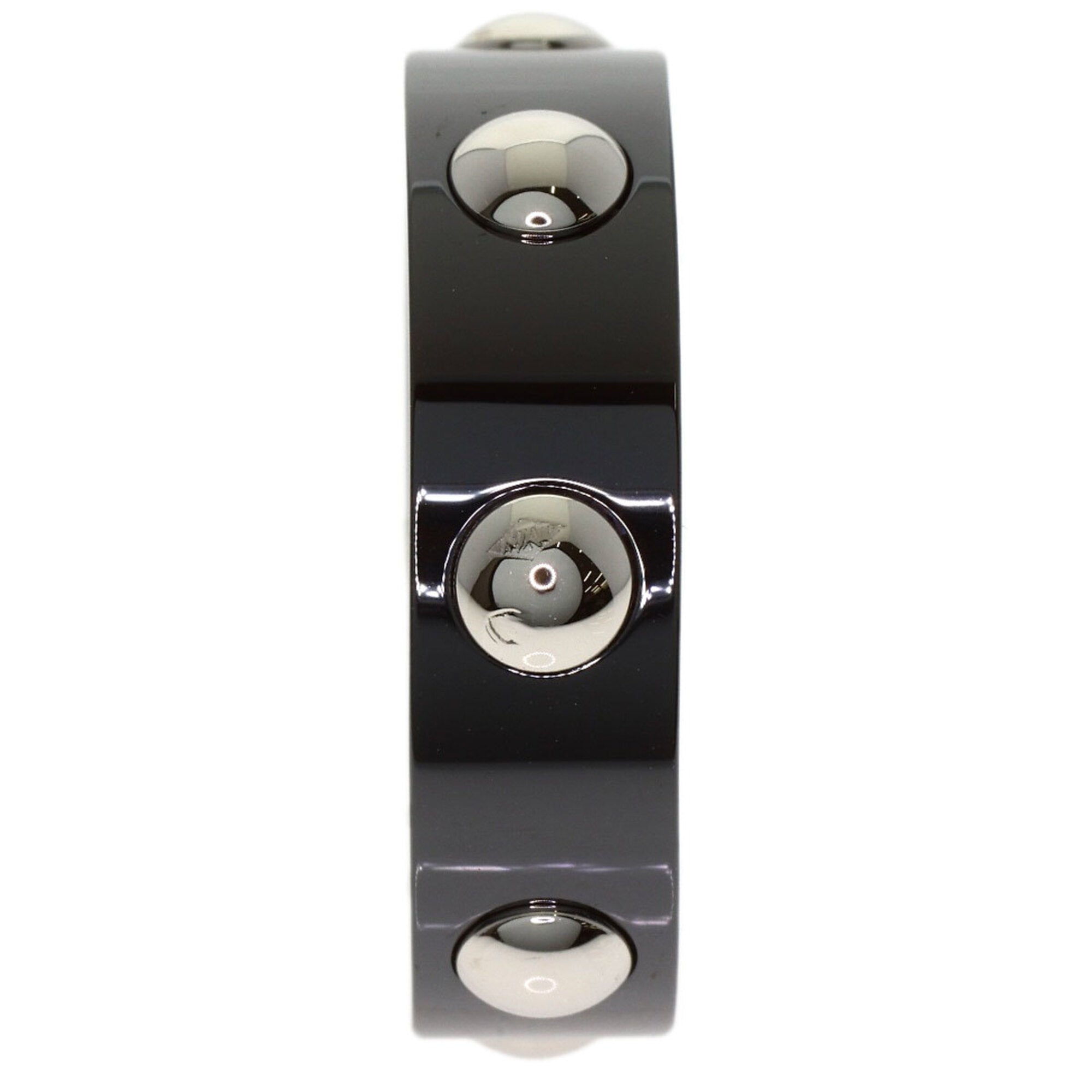 Louis Vuitton Ceramic Platinum 950 Band Ring (Pre-Owned)
