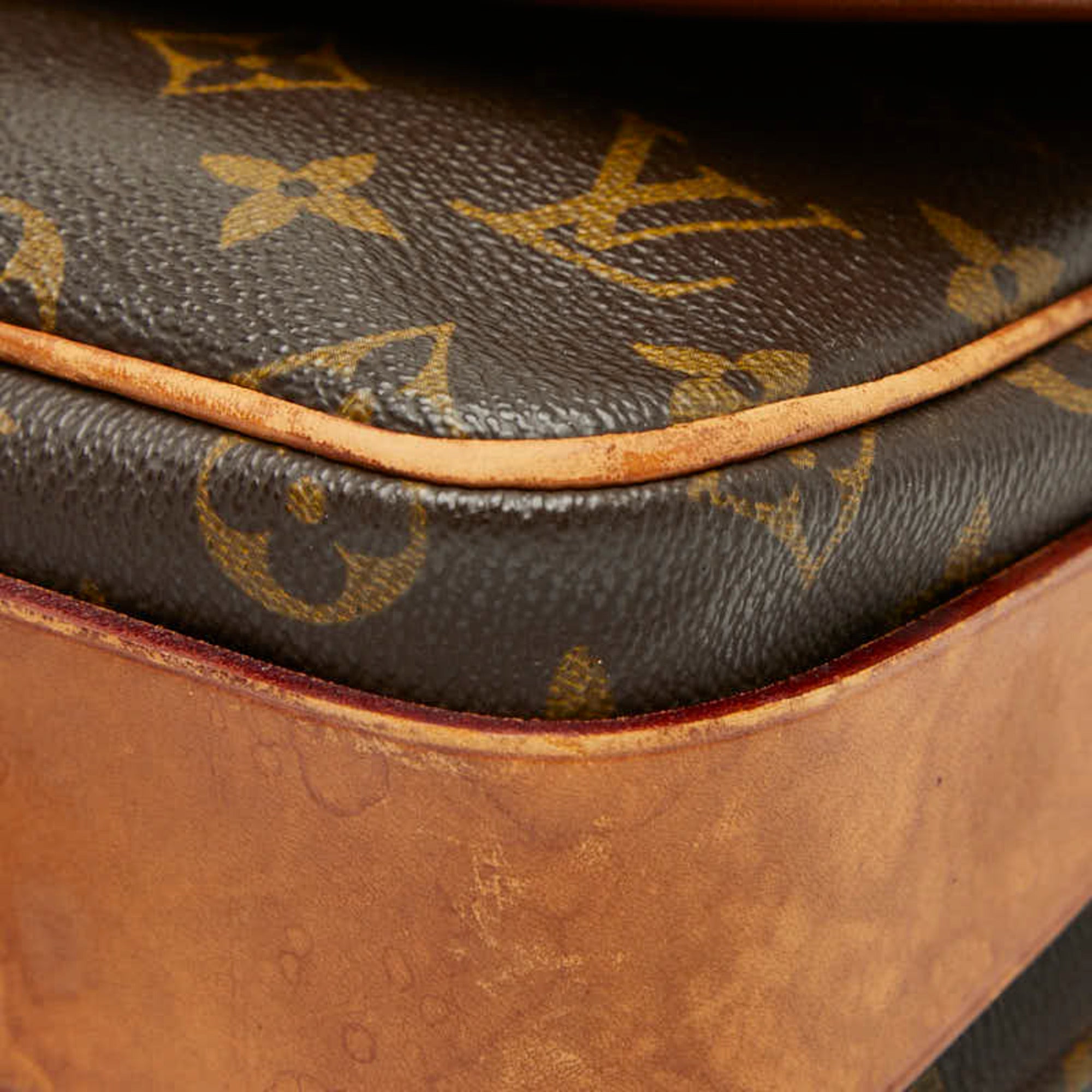 Louis Vuitton Brown Pvc Leather Shoulder Bag (Pre-Owned)