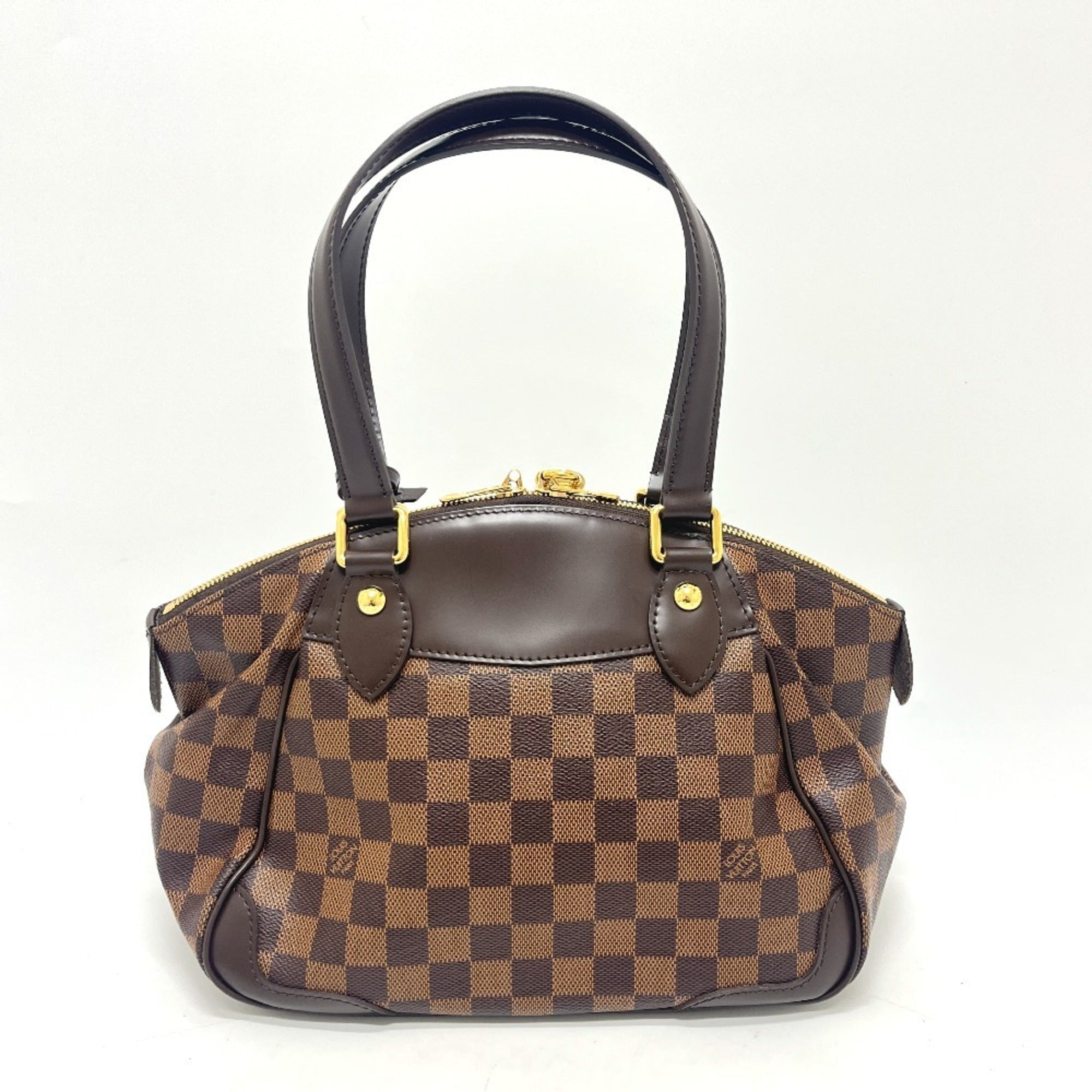 Louis Vuitton Brown Ebene Damier Canvas Shoulder Bag Tote Bag (Pre-Owned)