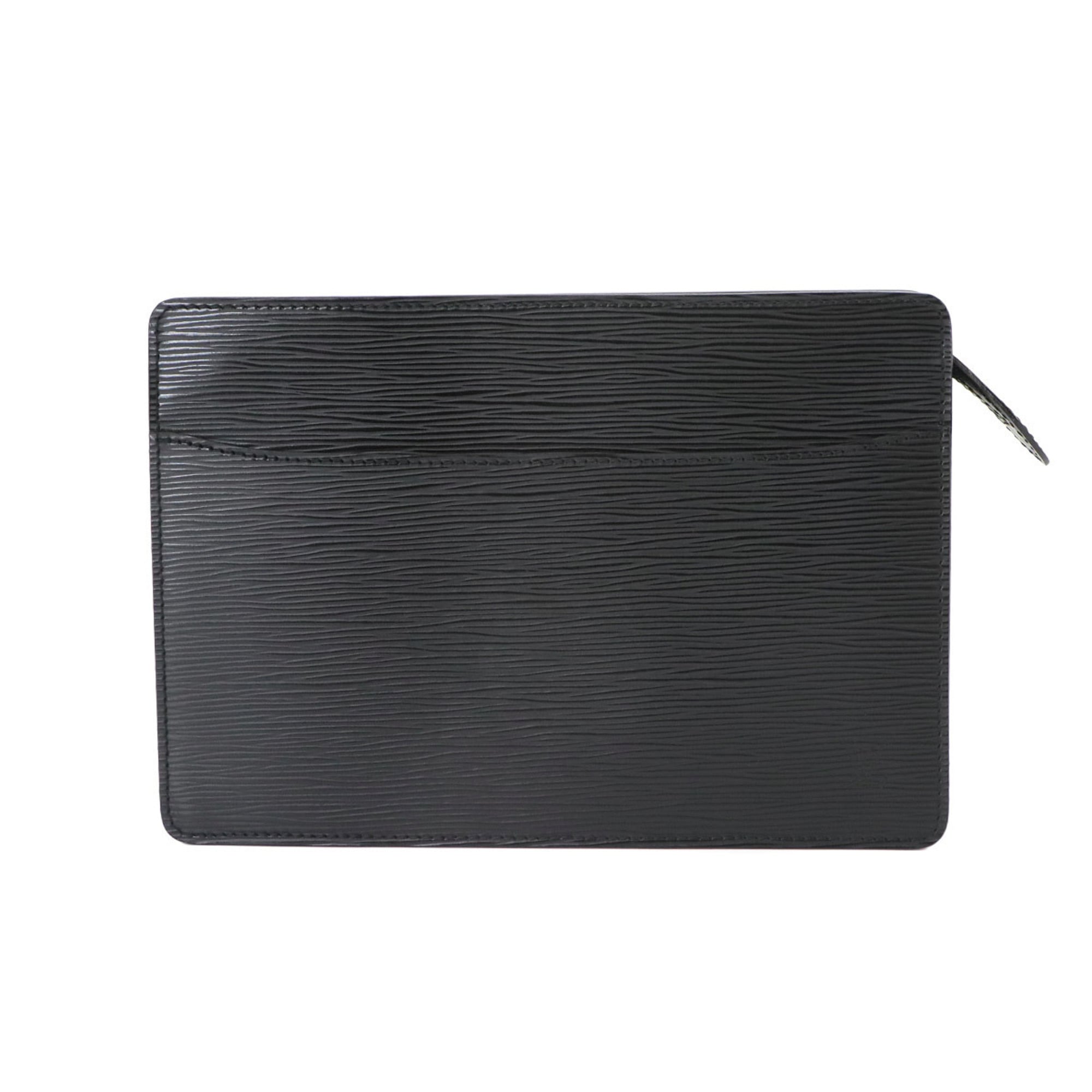 Louis Vuitton Noir Epi Leather Clutch Bag Handbag Pochette (Pre-Owned)