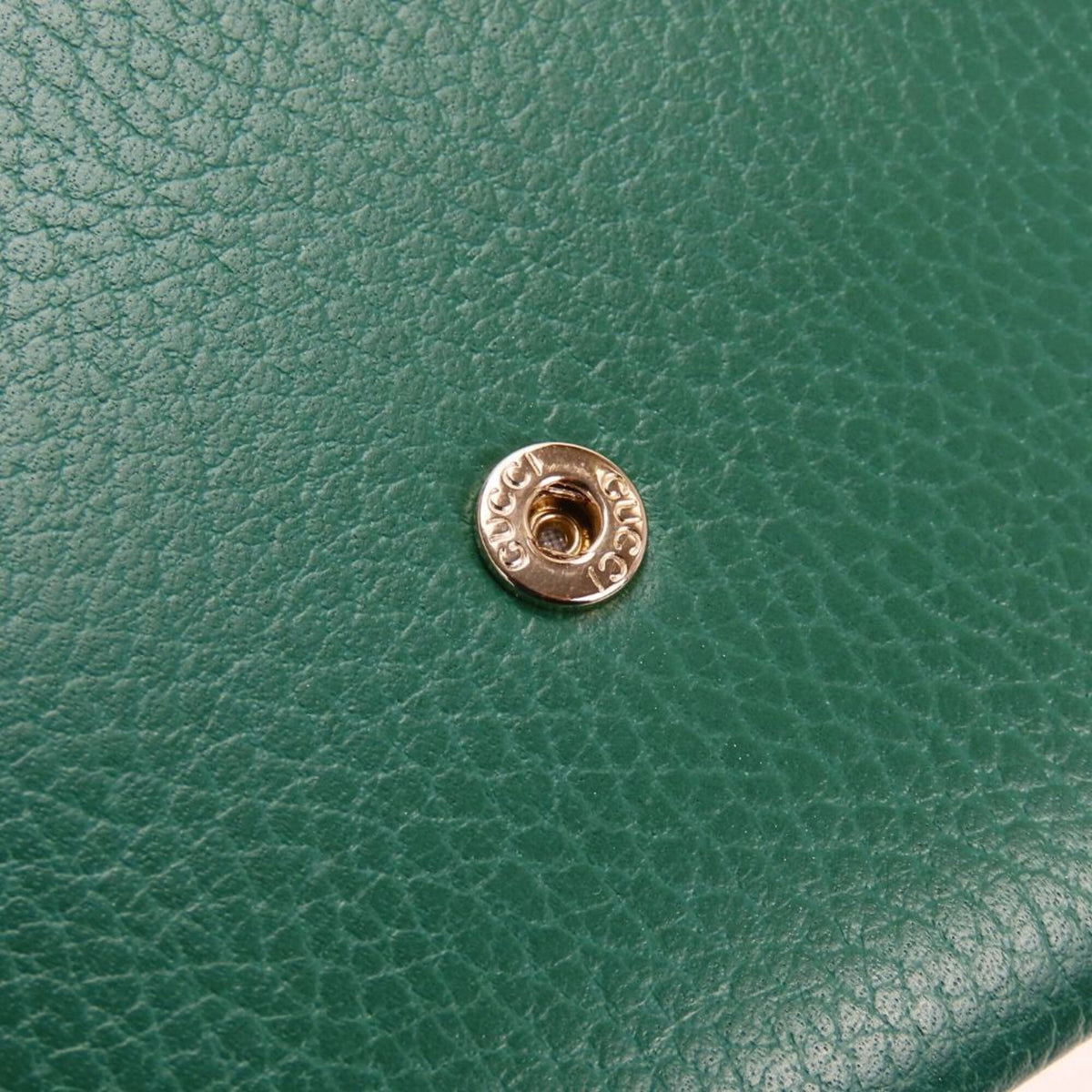 Gucci Green Leather Wallet (Bi-Fold) (Pre-Owned)