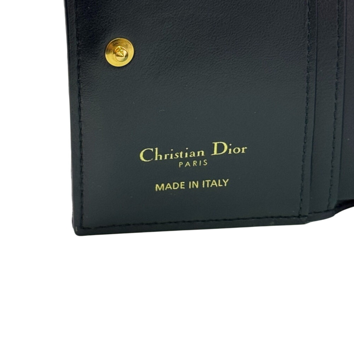 Christian Dior Navy Canvas Wallet (Bi-Fold) (Pre-Owned)