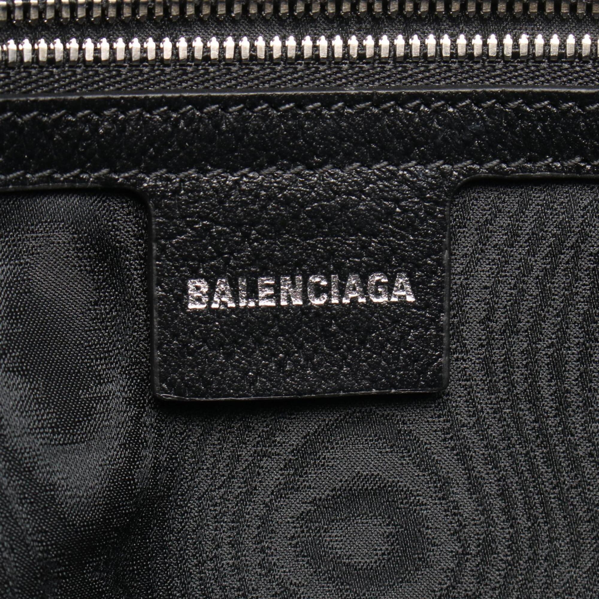 Balenciaga Black Gray Canvas Handbag Tote Bag (Pre-Owned)