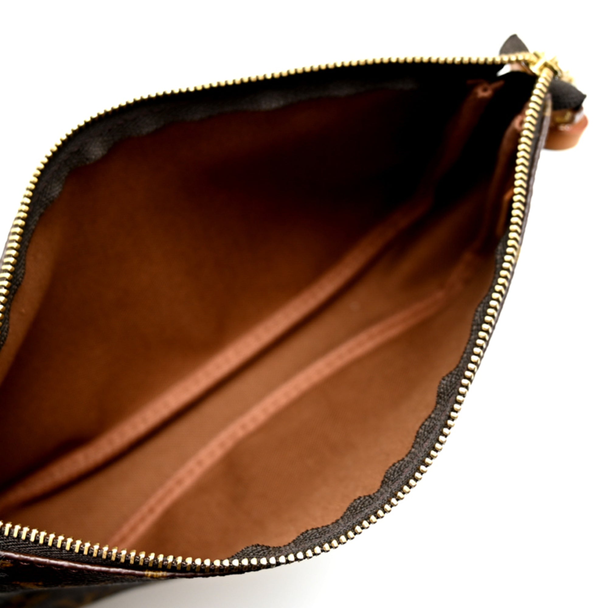 Louis Vuitton Brown Monogram Pochette Shoulder Bag (Pre-Owned)