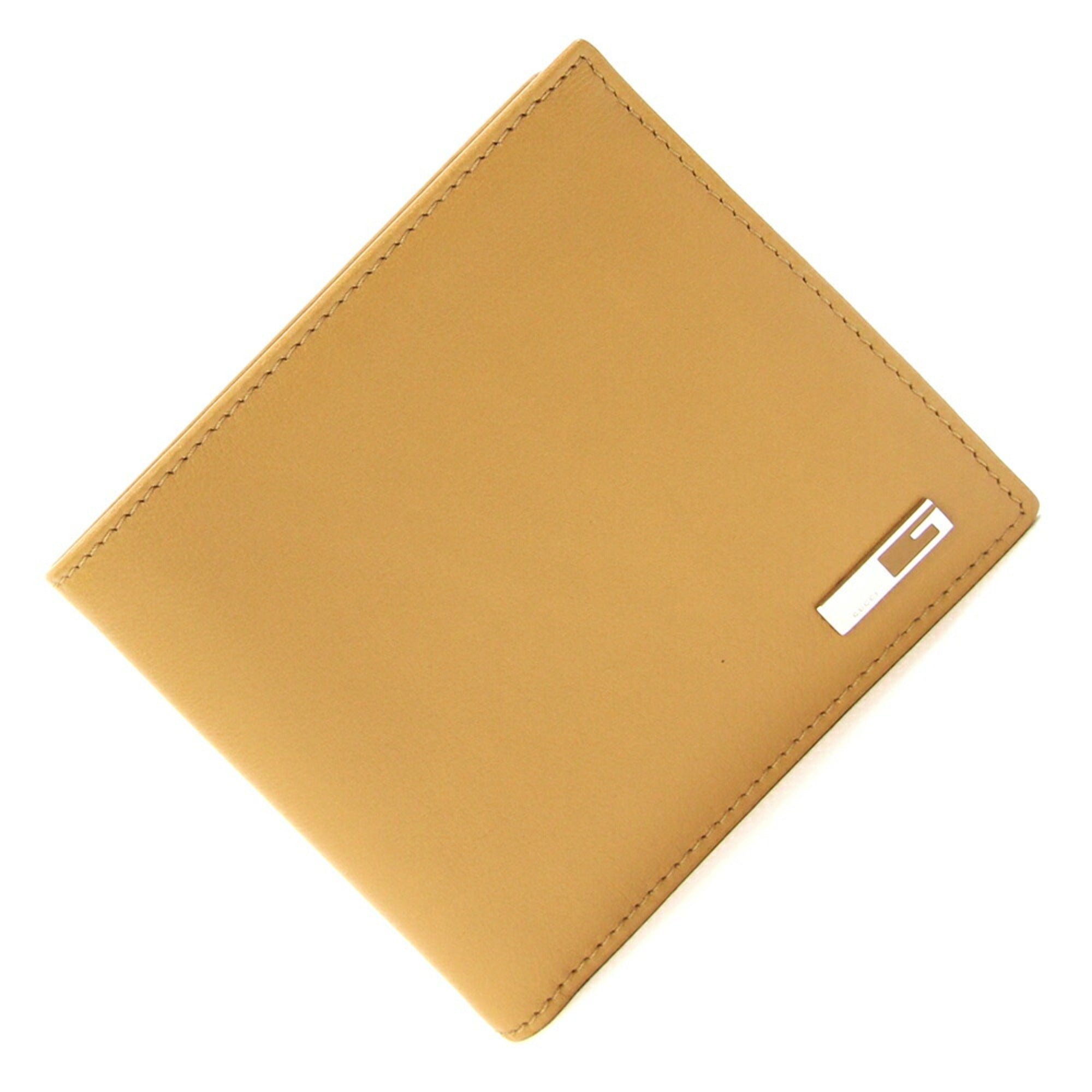 Gucci Light Brown Leather Wallet (Bi-Fold) (Pre-Owned)