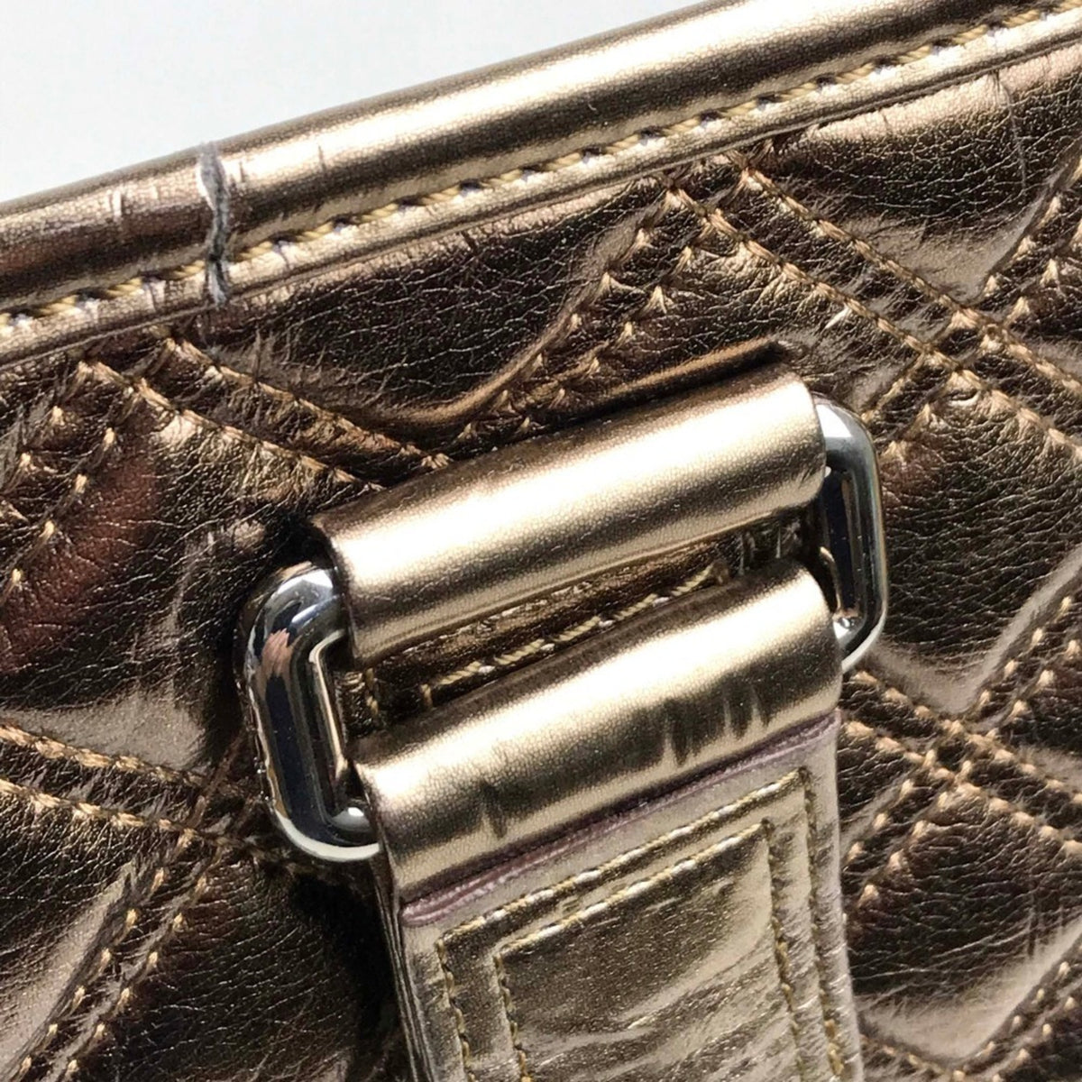 Marc Jacobs Bronze Nylon Tote Bag (Pre-Owned)