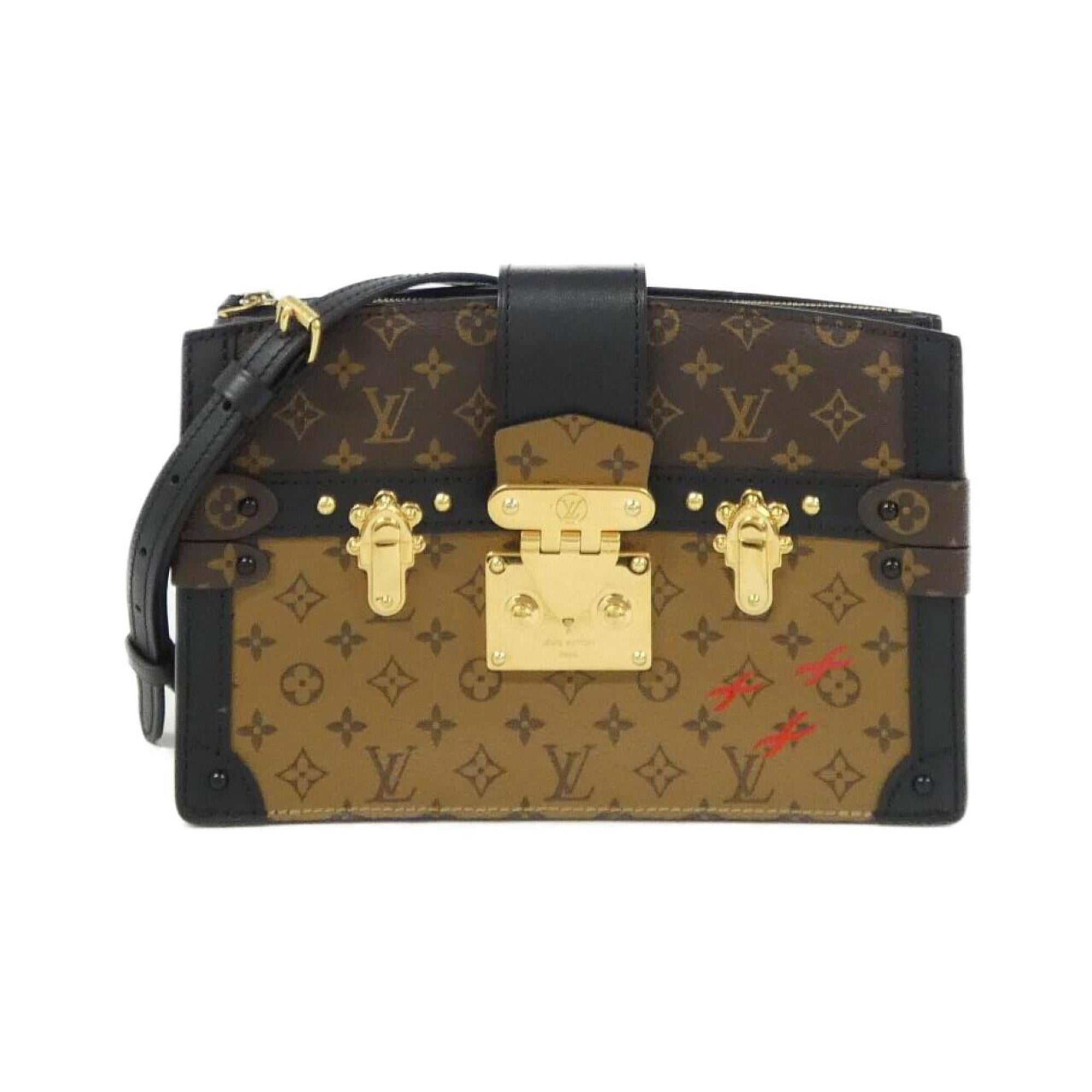 Louis Vuitton Marron Coated Canvas Shoulder Bag (Pre-Owned)