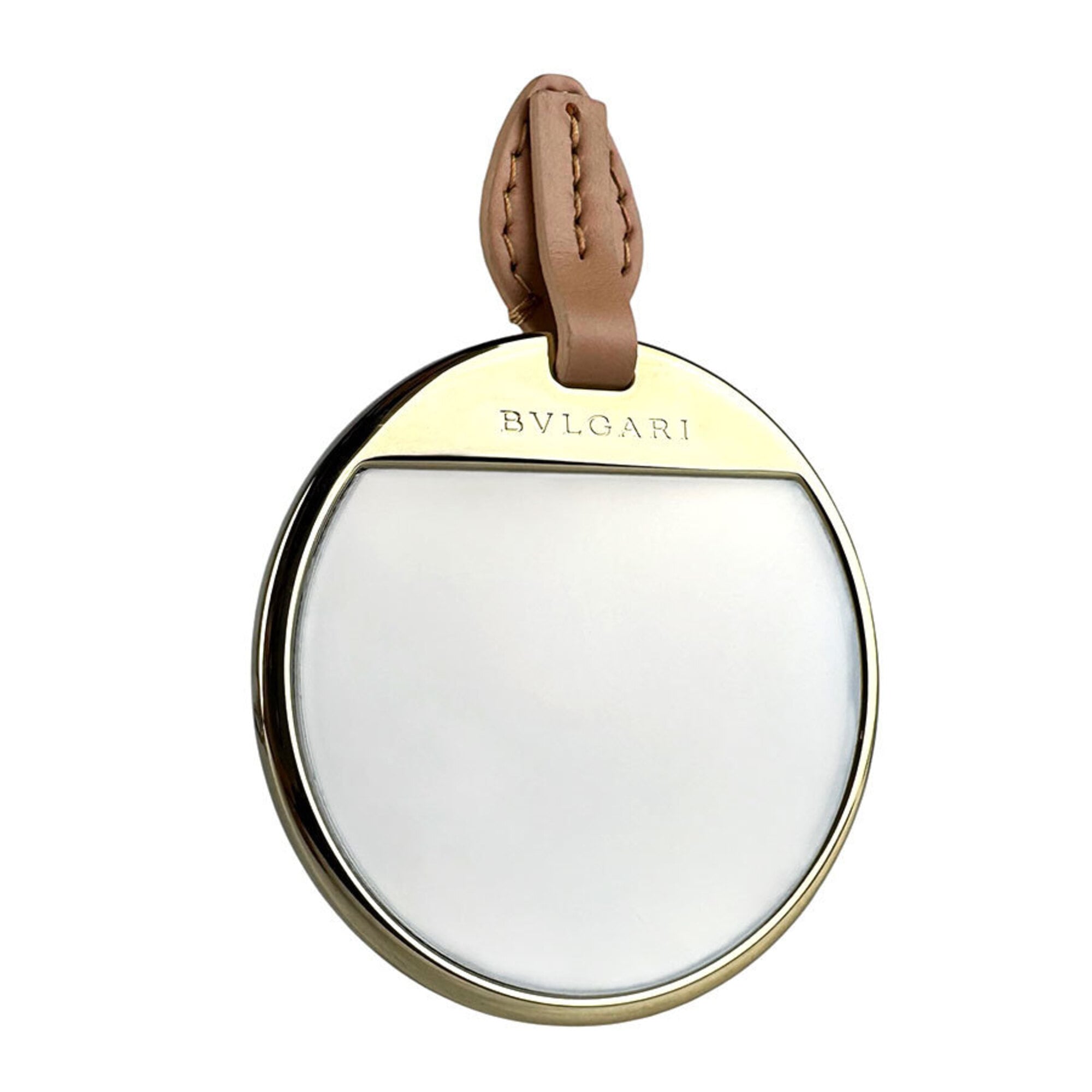Bvlgari Pink Beige Leather Shoulder Bag (Pre-Owned)