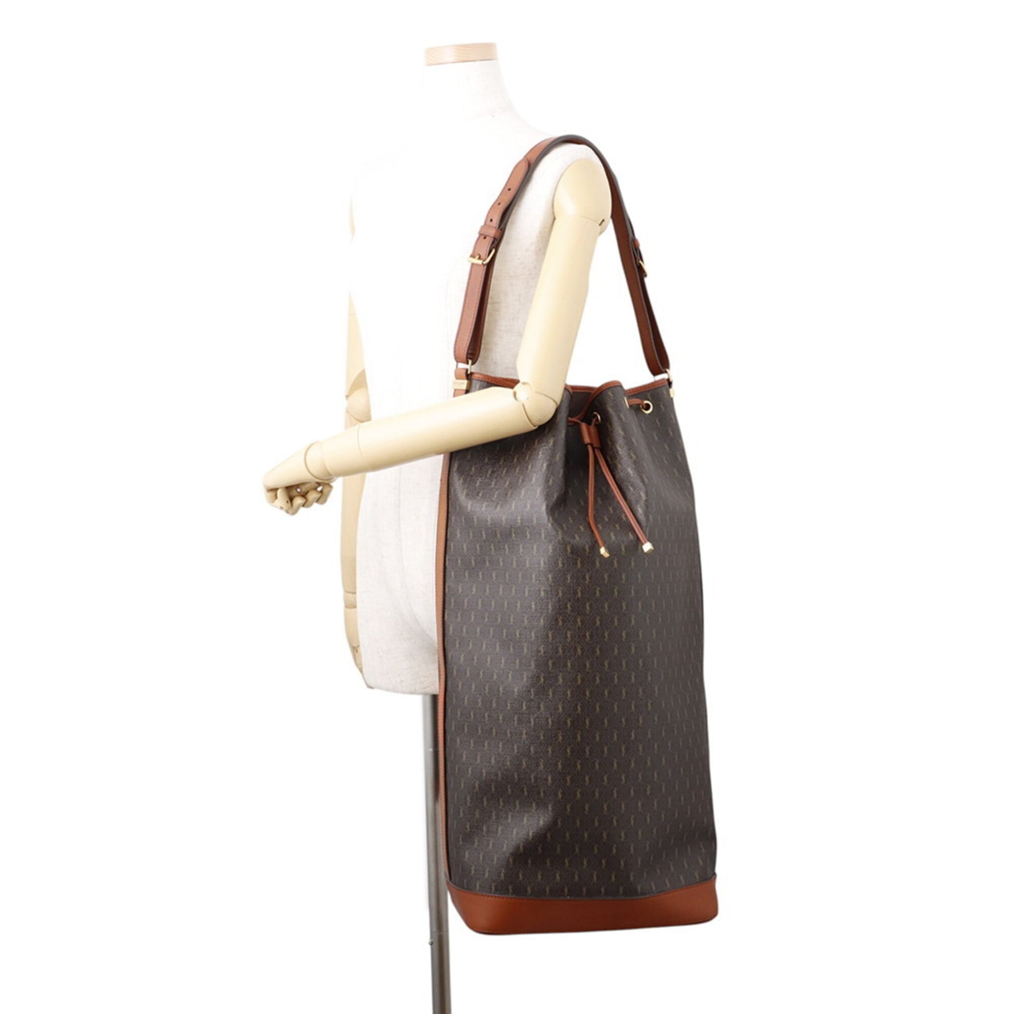 Yves Saint Laurent Brown Leather Handbag Shoulder Bag (Pre-Owned)