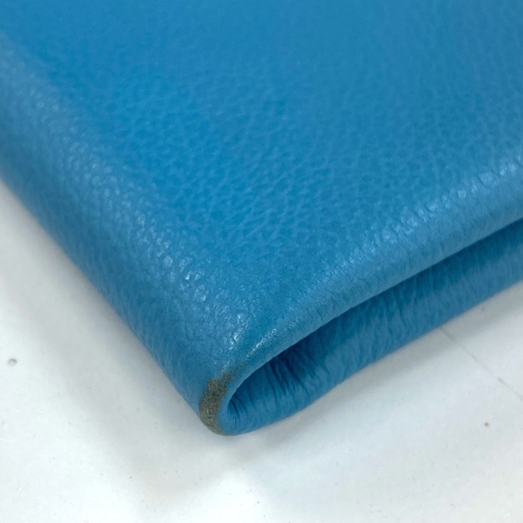 Hermes Blue Leather Pouch (Pre-Owned)