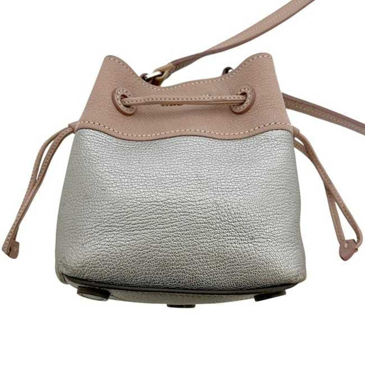 Miu Miu Pink Silver Leather Shoulder Bag (Pre-Owned)