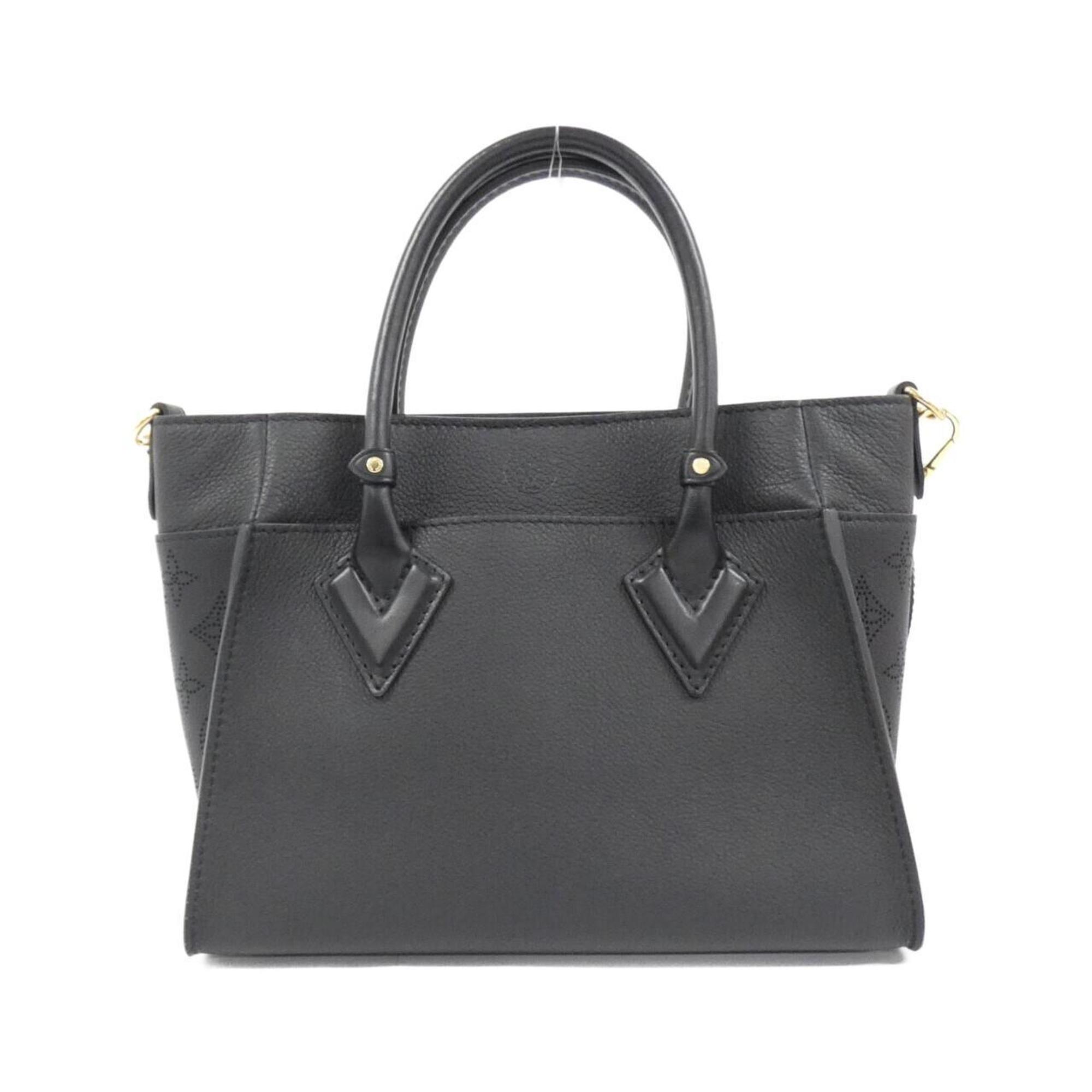 Louis Vuitton Black Leather Handbag (Pre-Owned)