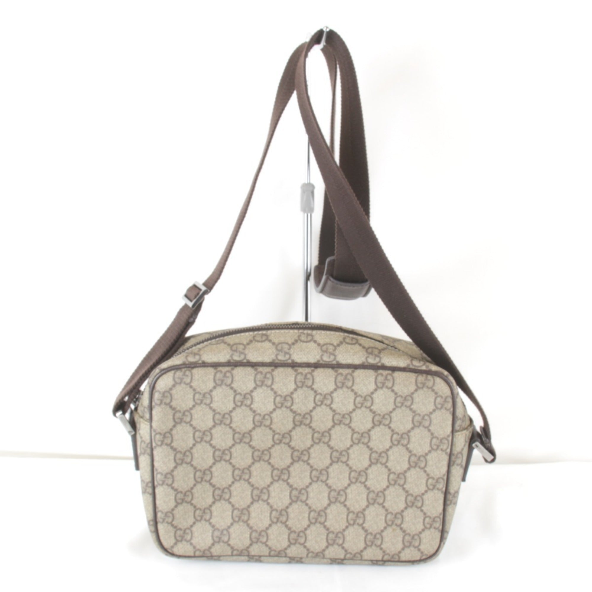 Gucci Beige Gg Supreme Shoulder Bag (Pre-Owned)