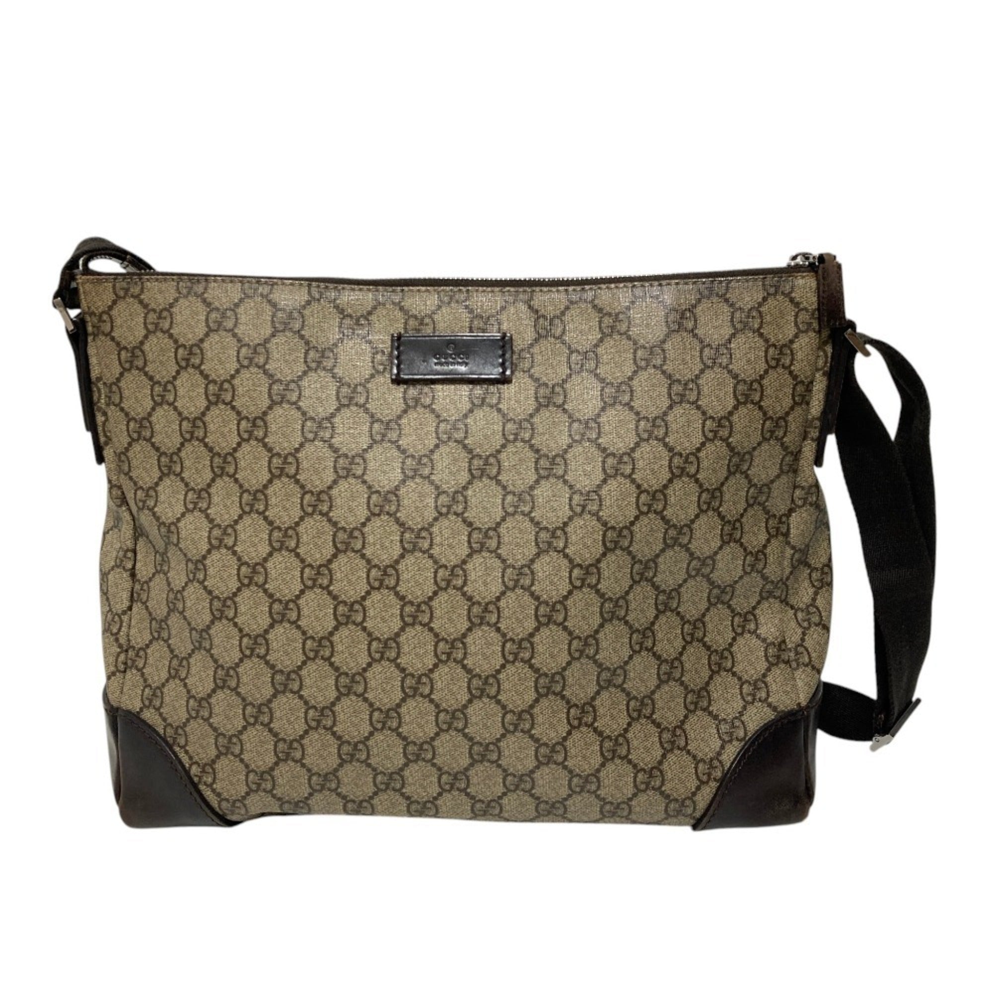 Gucci Brown Gg Supreme Shoulder Bag (Pre-Owned)
