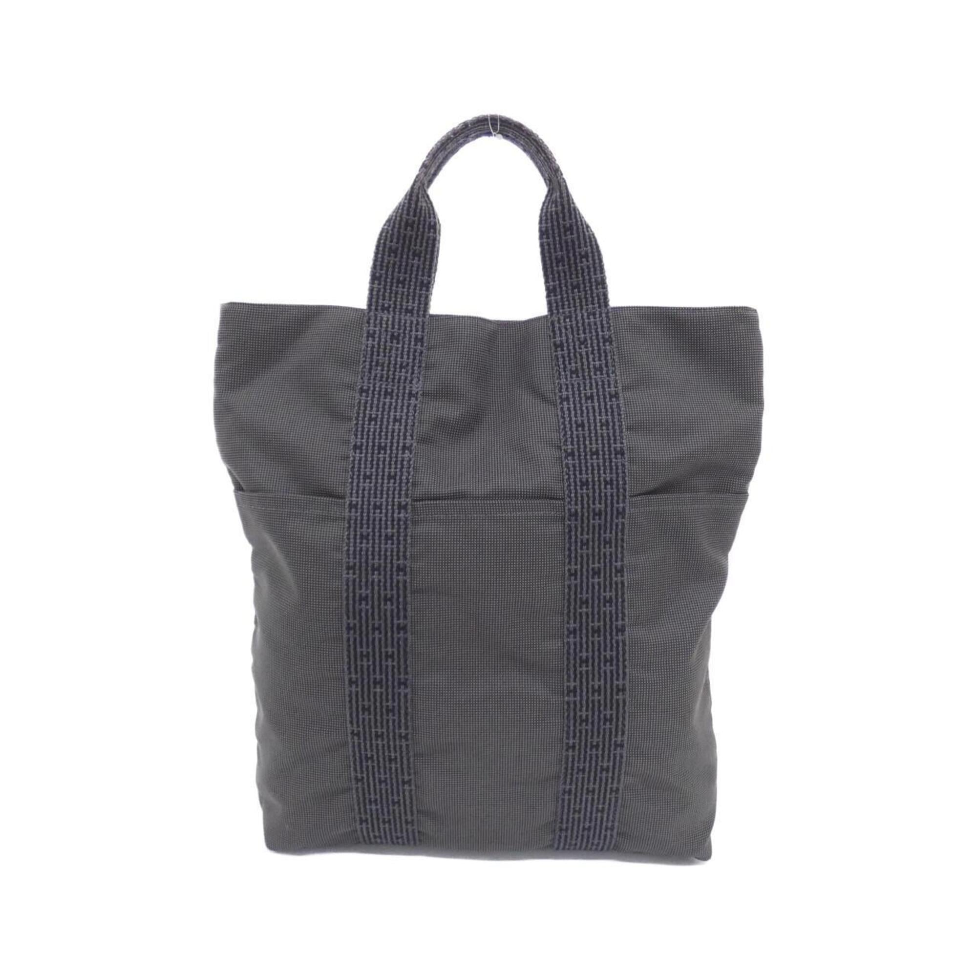 Hermes Black Canvas Handbag (Pre-Owned)