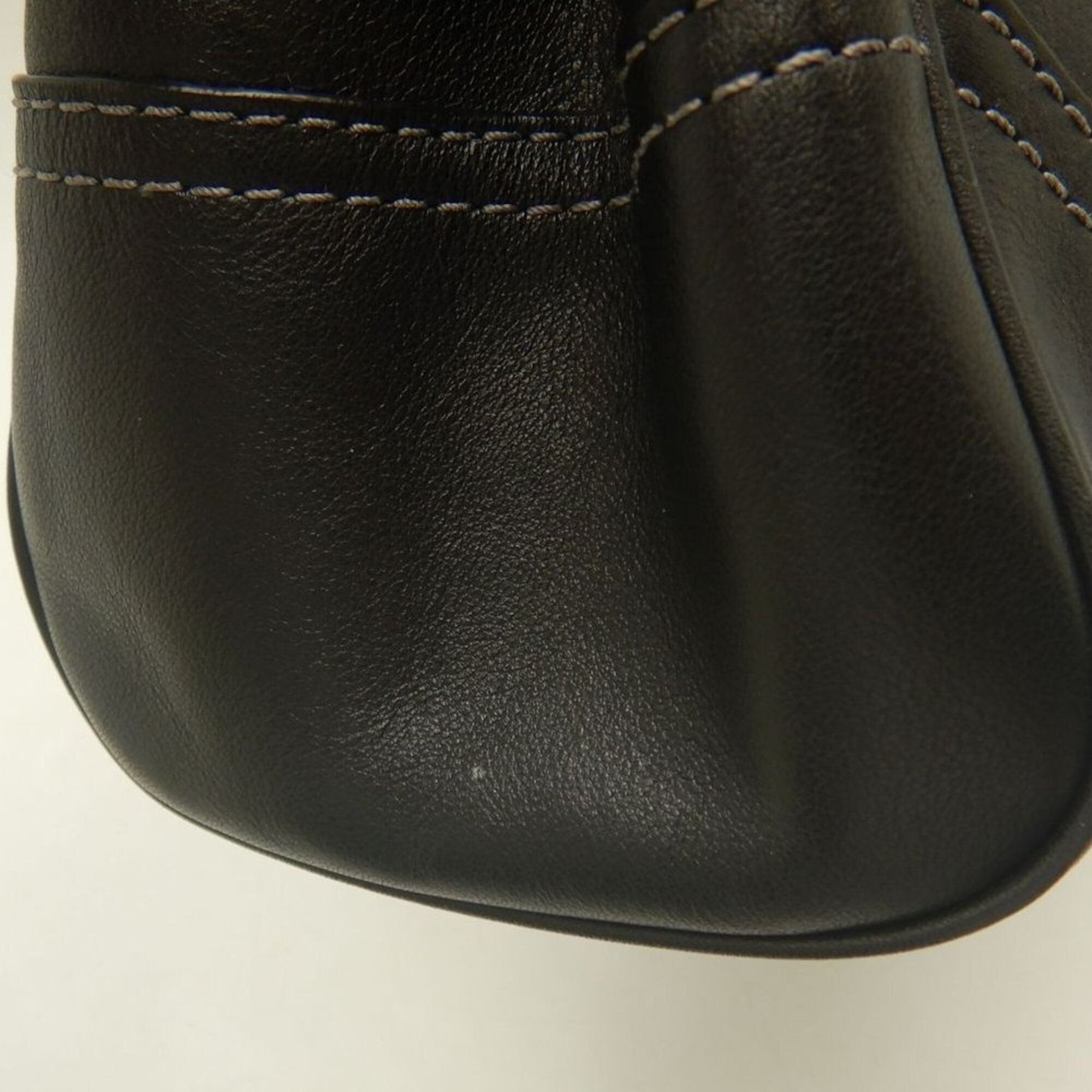 Coach Black Leather Tote Bag (Pre-Owned)