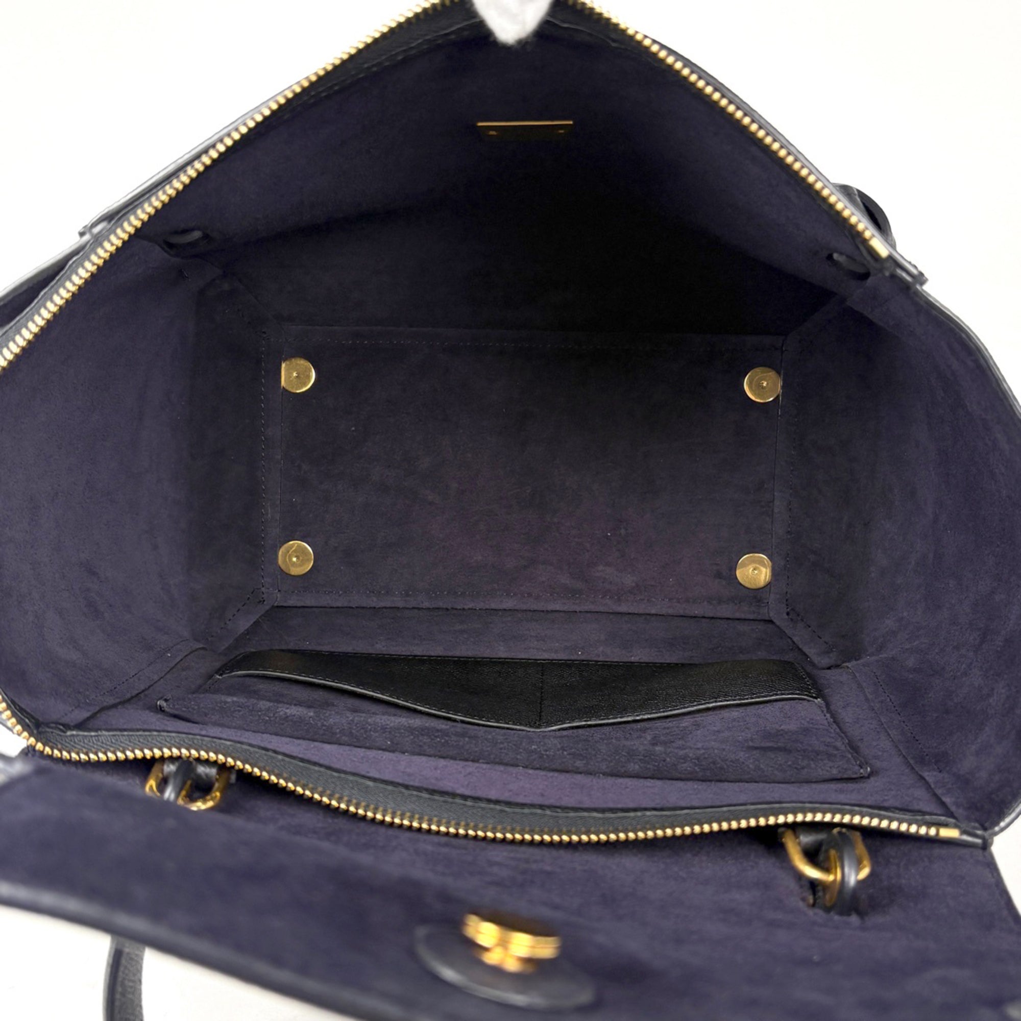 Celine Black Leather Handbag Shoulder Bag (Pre-Owned)