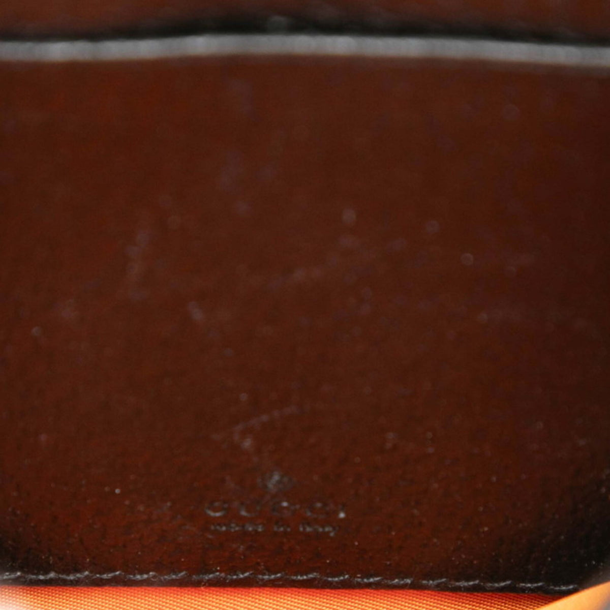 Gucci Orange Nylon Leather Shoulder Bag (Pre-Owned)