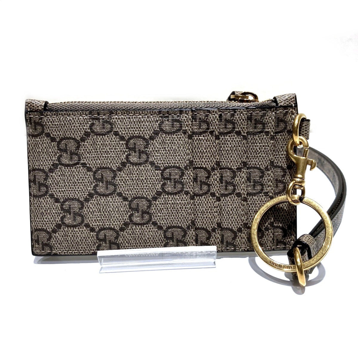 Gucci Brown Pvc Coin Purse/Coin Case (Pre-Owned)