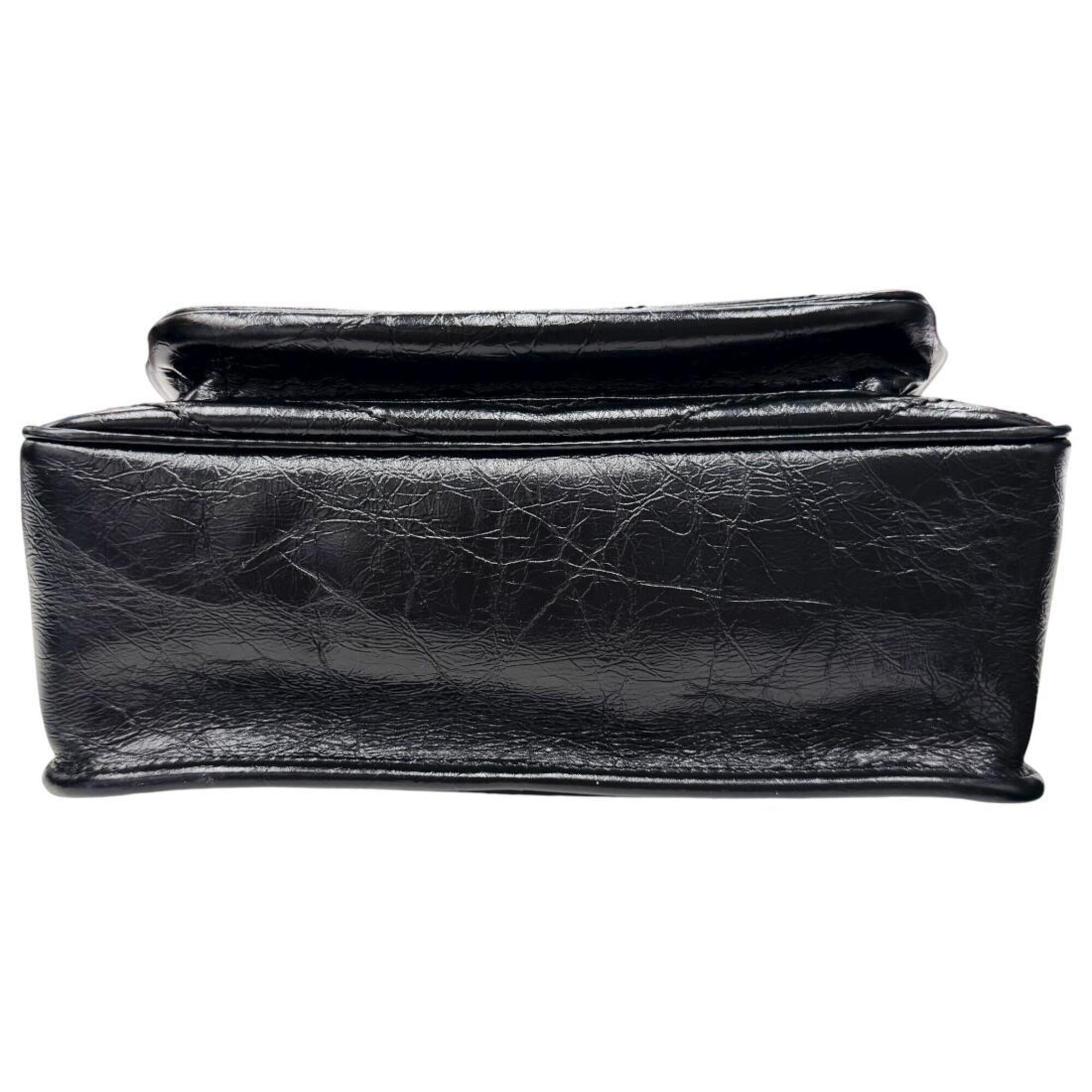 Yves Saint Laurent Black Leather Shoulder Bag (Pre-Owned)