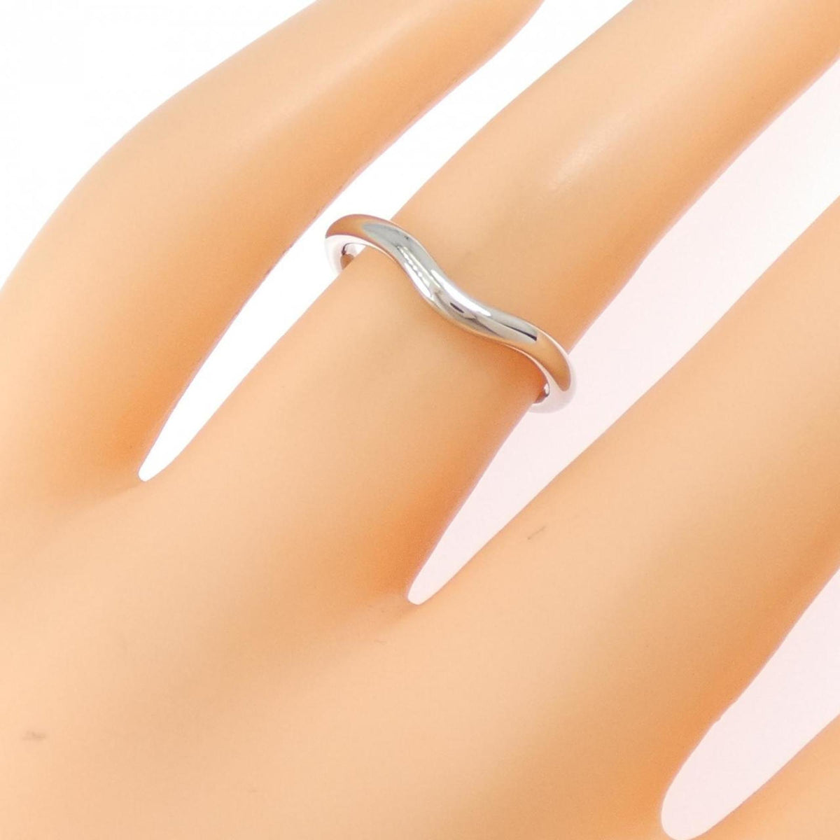 Tiffany Silver Platinum 950 Band Ring (Pre-Owned)