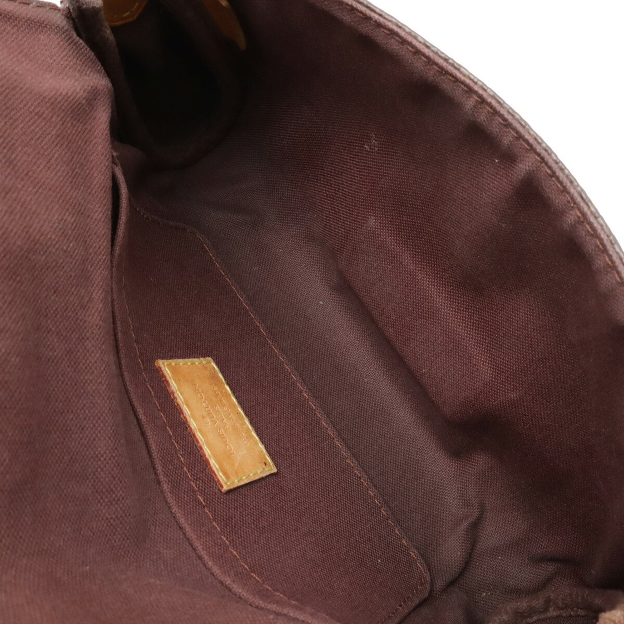 Louis Vuitton Brown Monogram Canvas Clutch Bag Pouch Shoulder Bag (Pre-Owned)