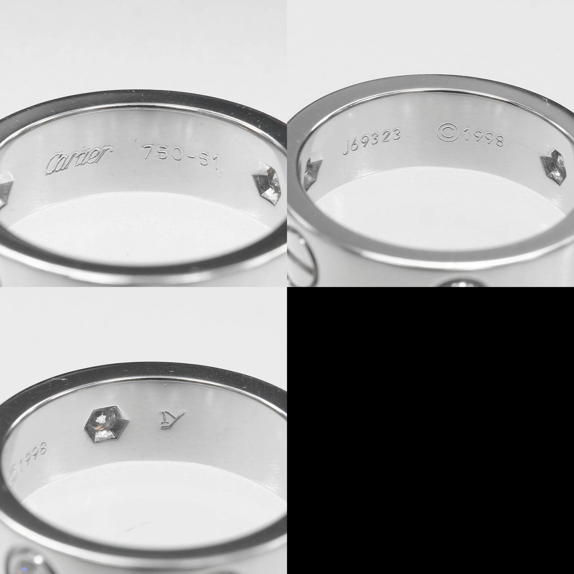 Cartier Love White Gold (18K) Band Ring (Pre-Owned)